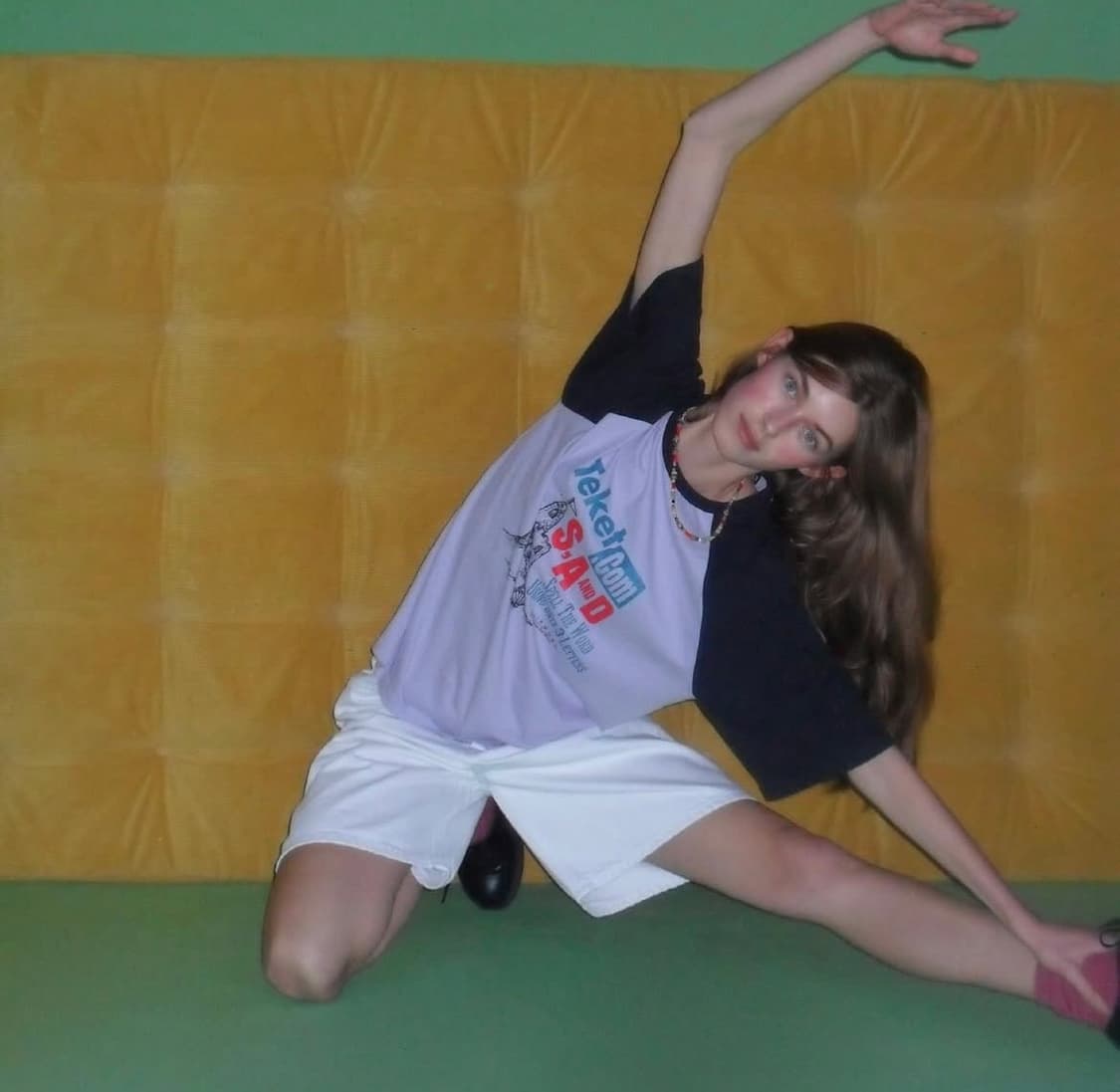 테켓 연보라 반팔 반소매 상품이미지1