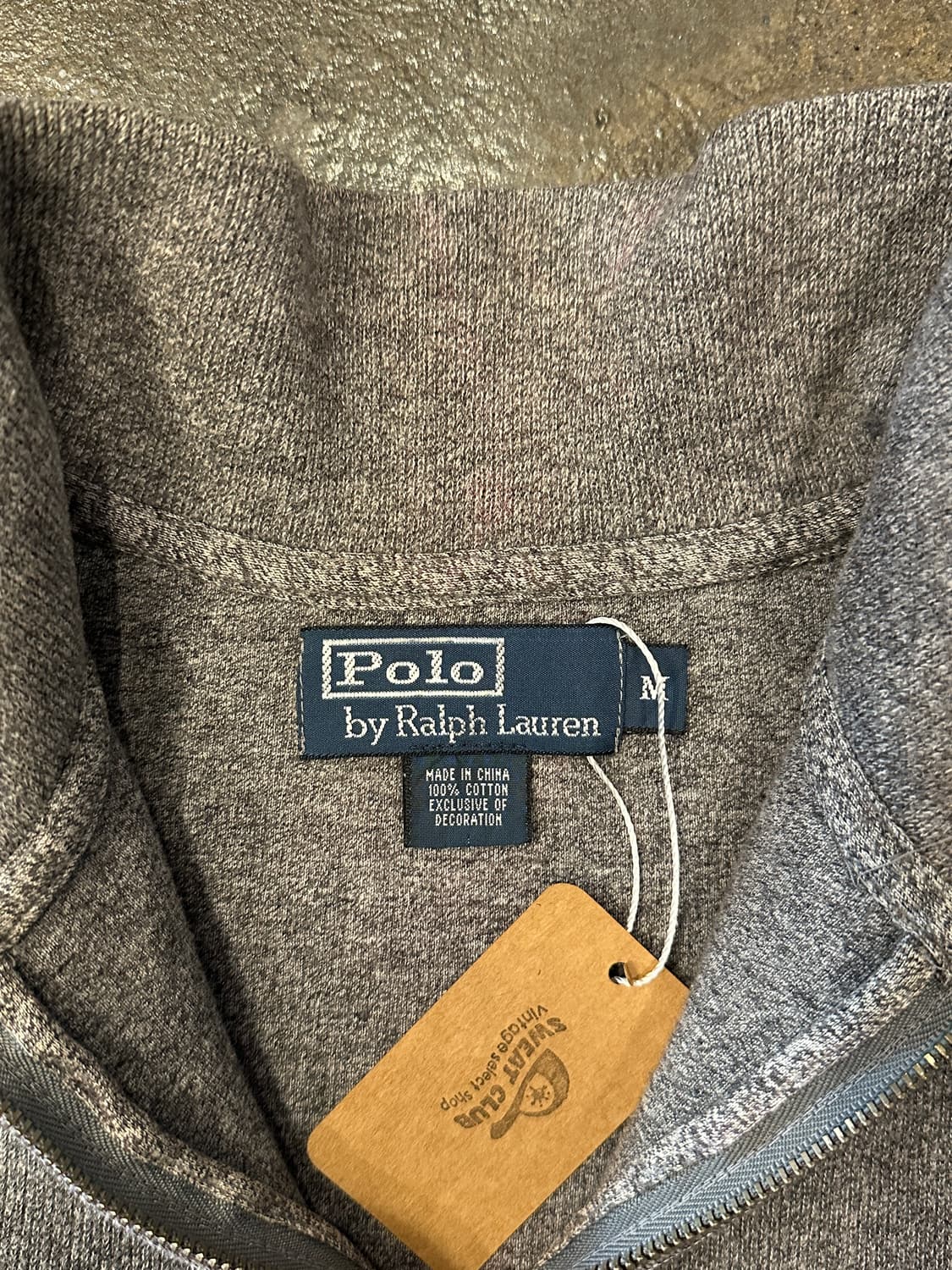 폴로 랄프로렌 하프집업 니트 그레이 M 상품이미지4