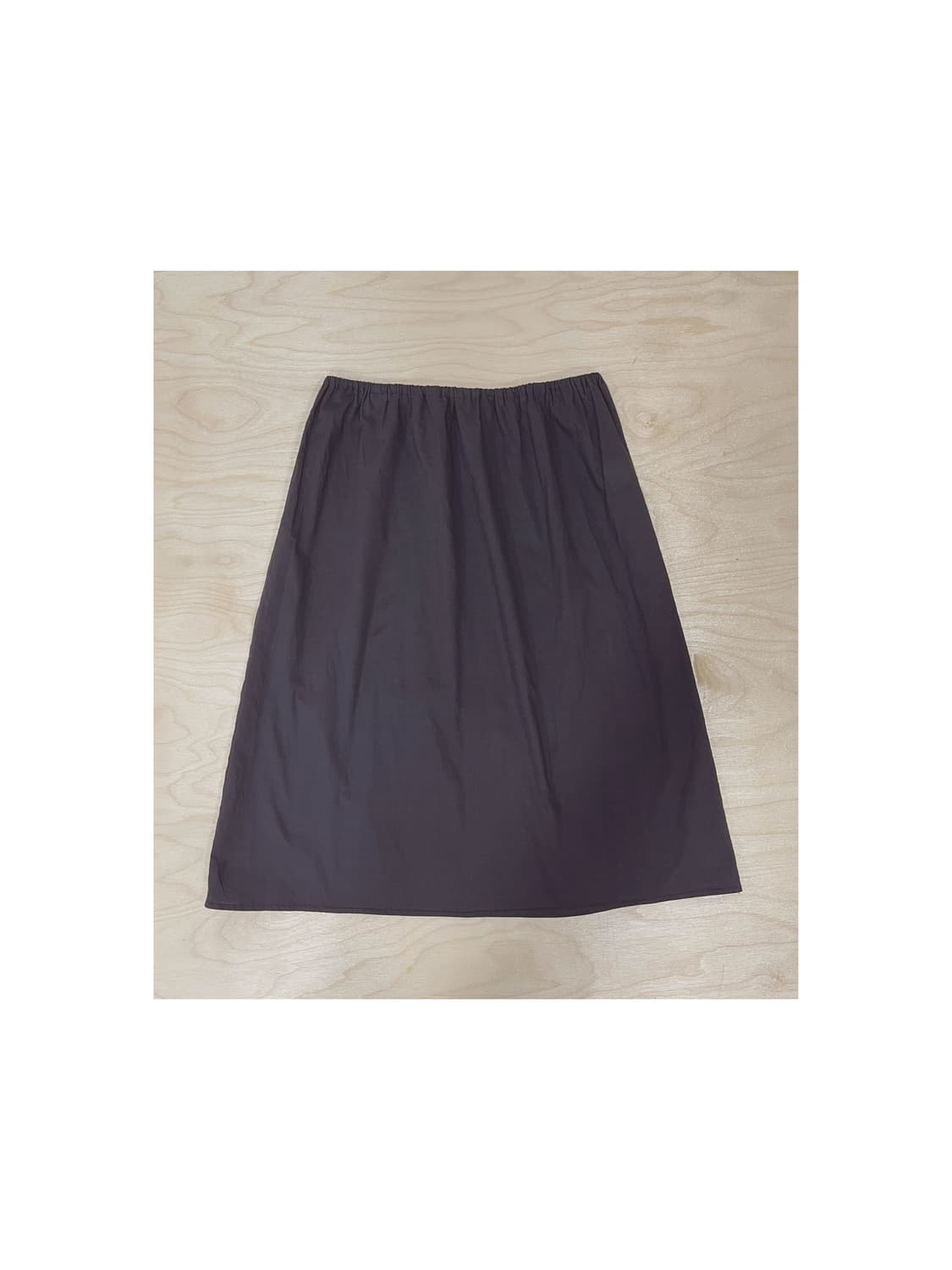 빈티지 브라운 코튼 스커트 상품이미지2