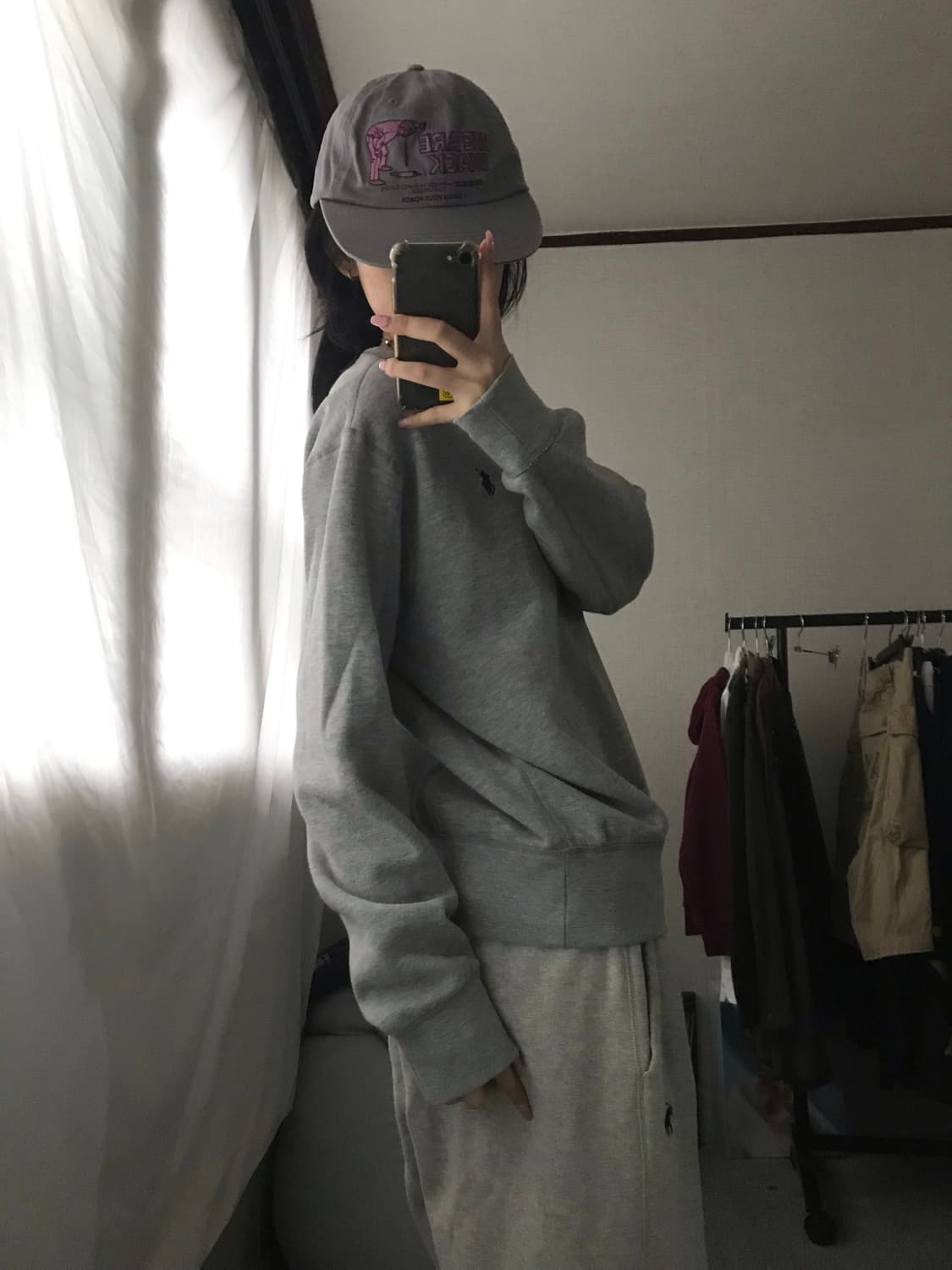 폴로 그레이 맨투맨 상품이미지2