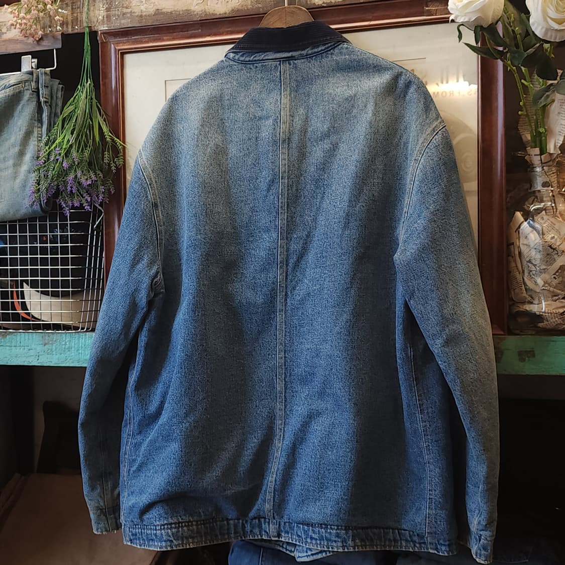 90s 폴로 컨트리 초어자켓 블랭킷 라이닝 데님 헌팅자켓 L 상품이미지3