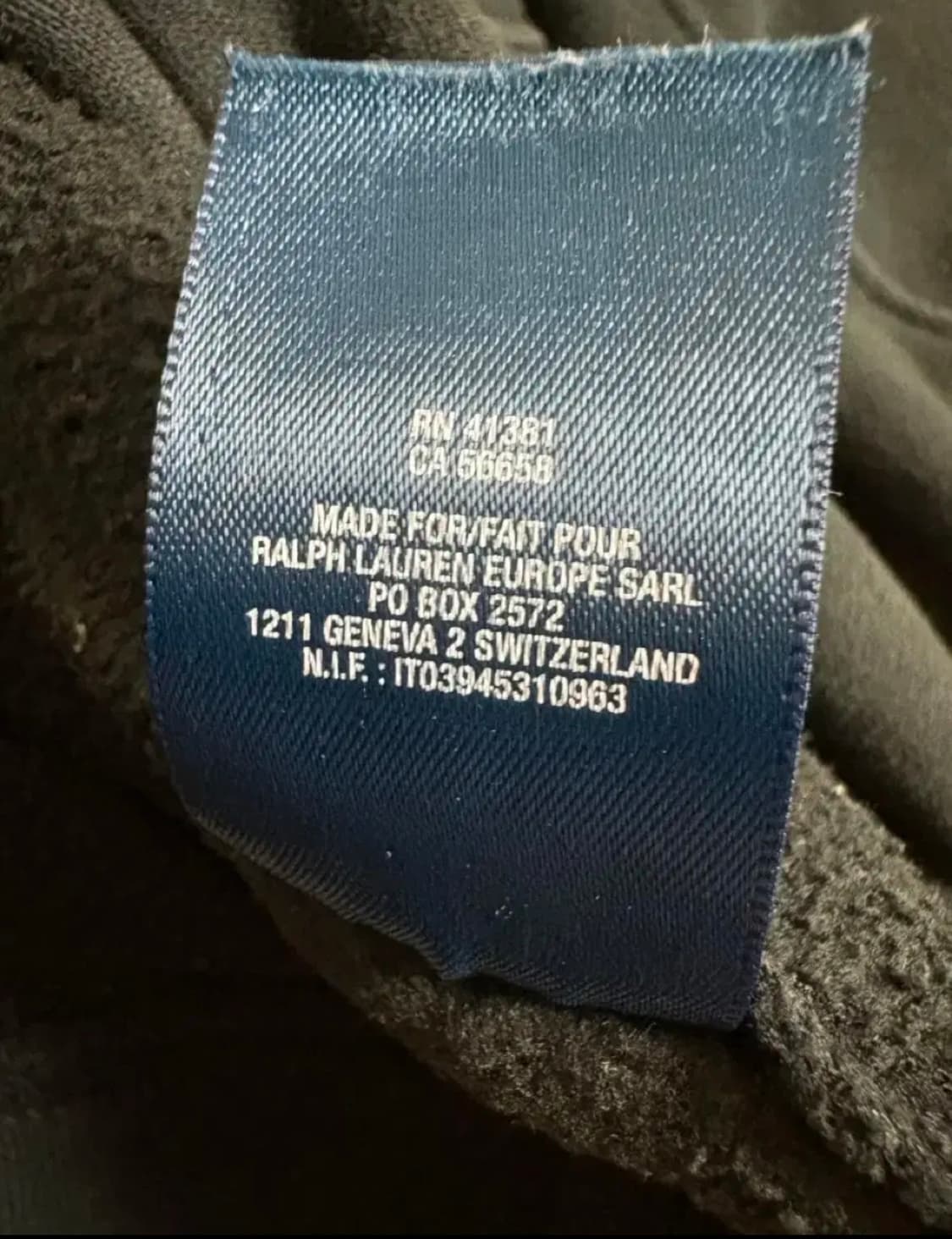 !유일매물! 폴로 랄프로렌 빅포니 체크 후드집업 블랙 상품이미지7