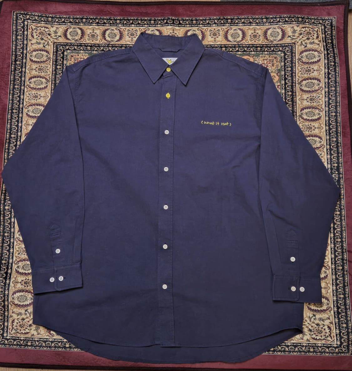 🔵 Mark Gonzales (마크 곤잘레스) 네이비 셔츠(LARGE) 상품이미지1