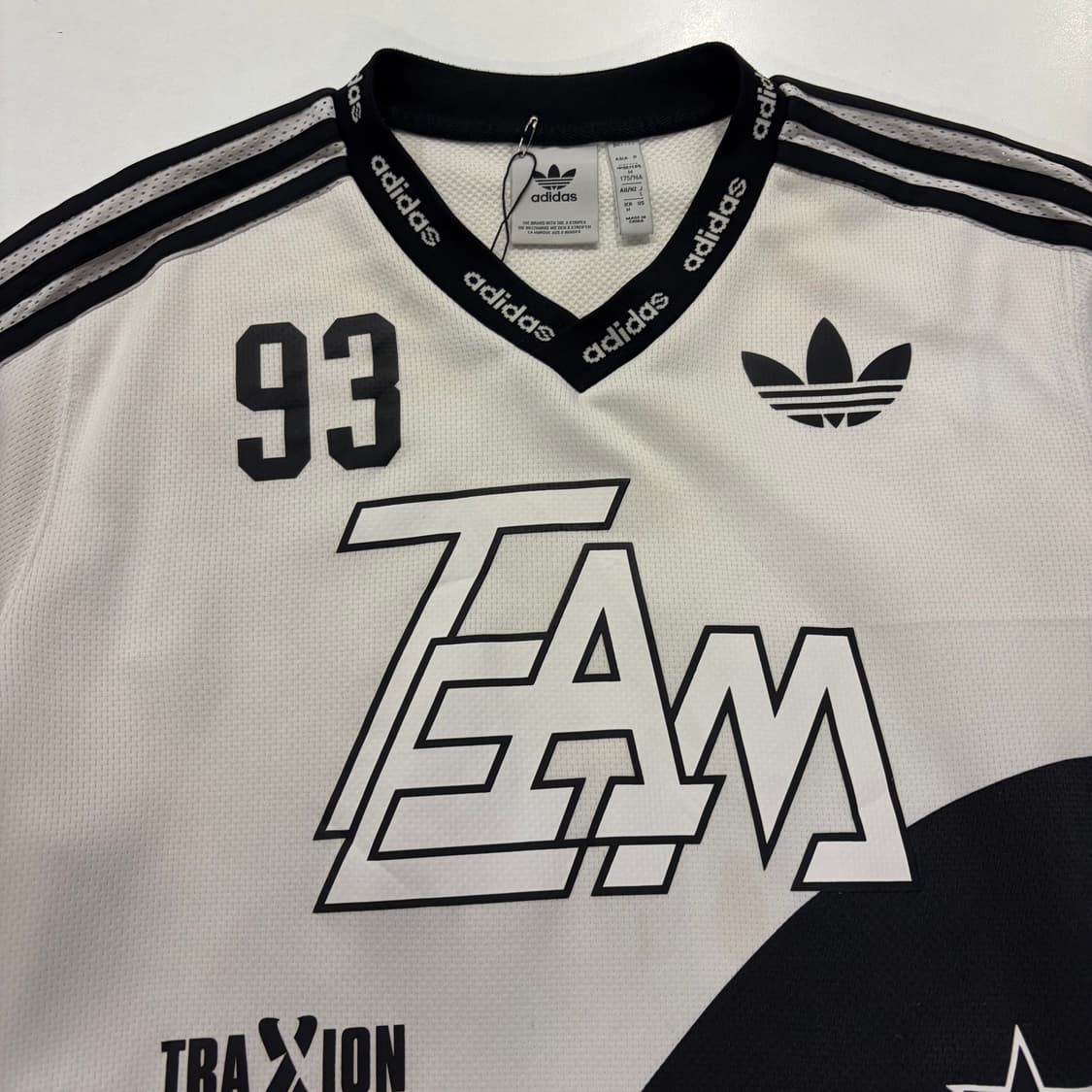 [M] 아디다스 아딜레늄 팀 매쉬 반팔 티셔츠 화이트 D449 상품이미지3