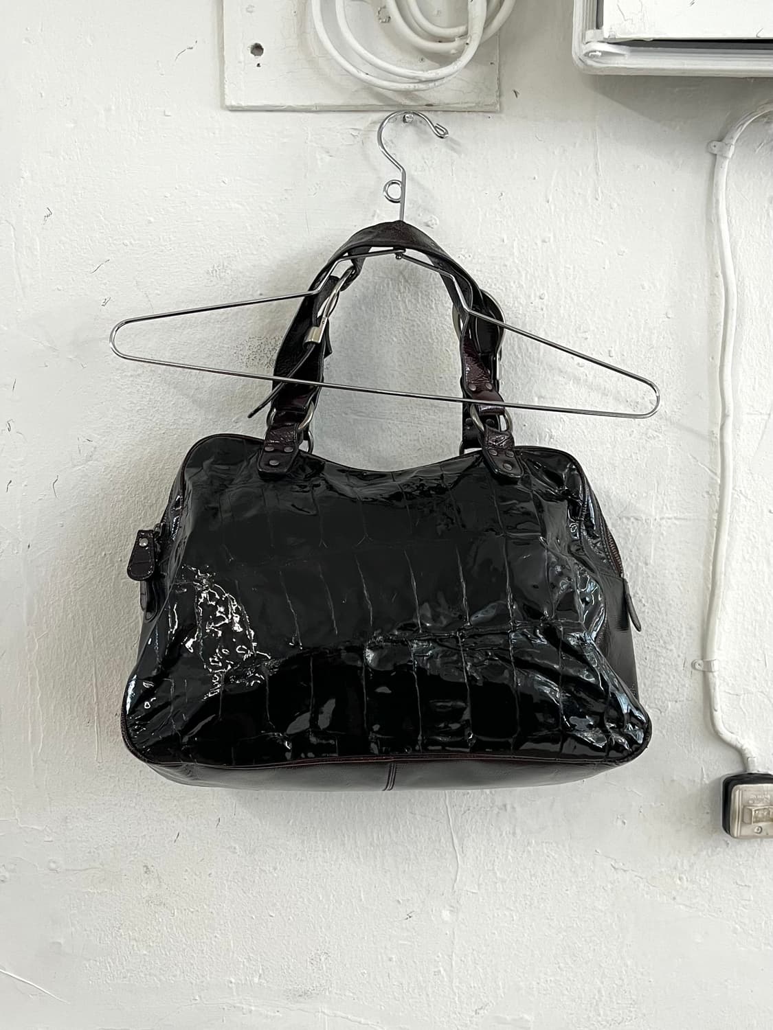 크리스찬 디올 2006 존갈리아노 페이던트 레더 가우초백 상품이미지10