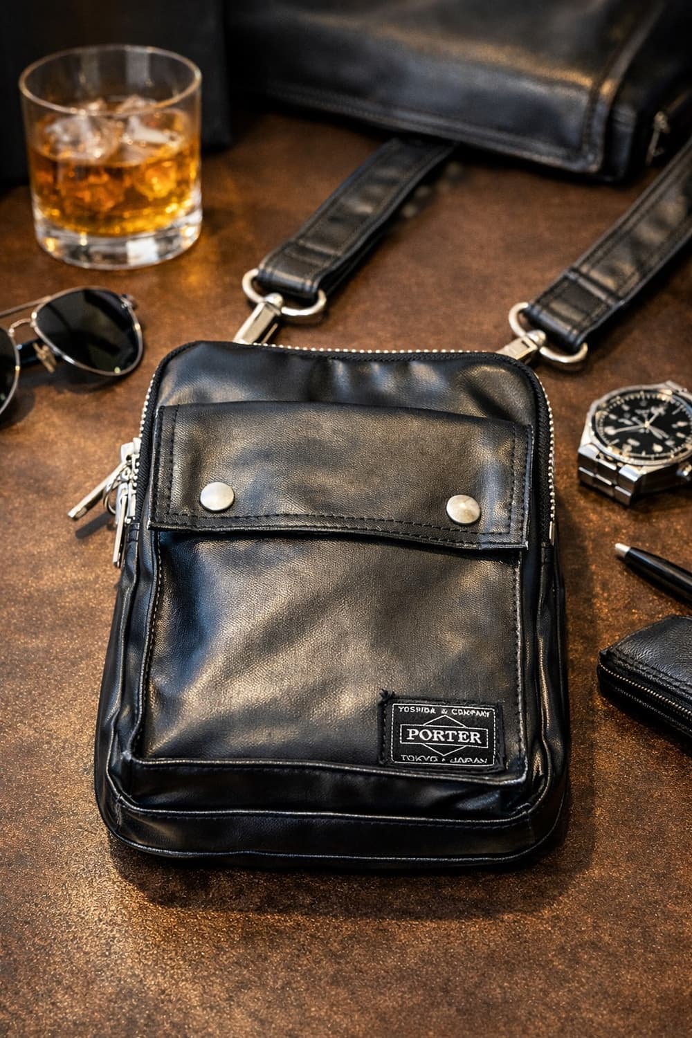 요시다 포터 프리스타일 크로스백 숄더백 S 블랙 상품이미지1
