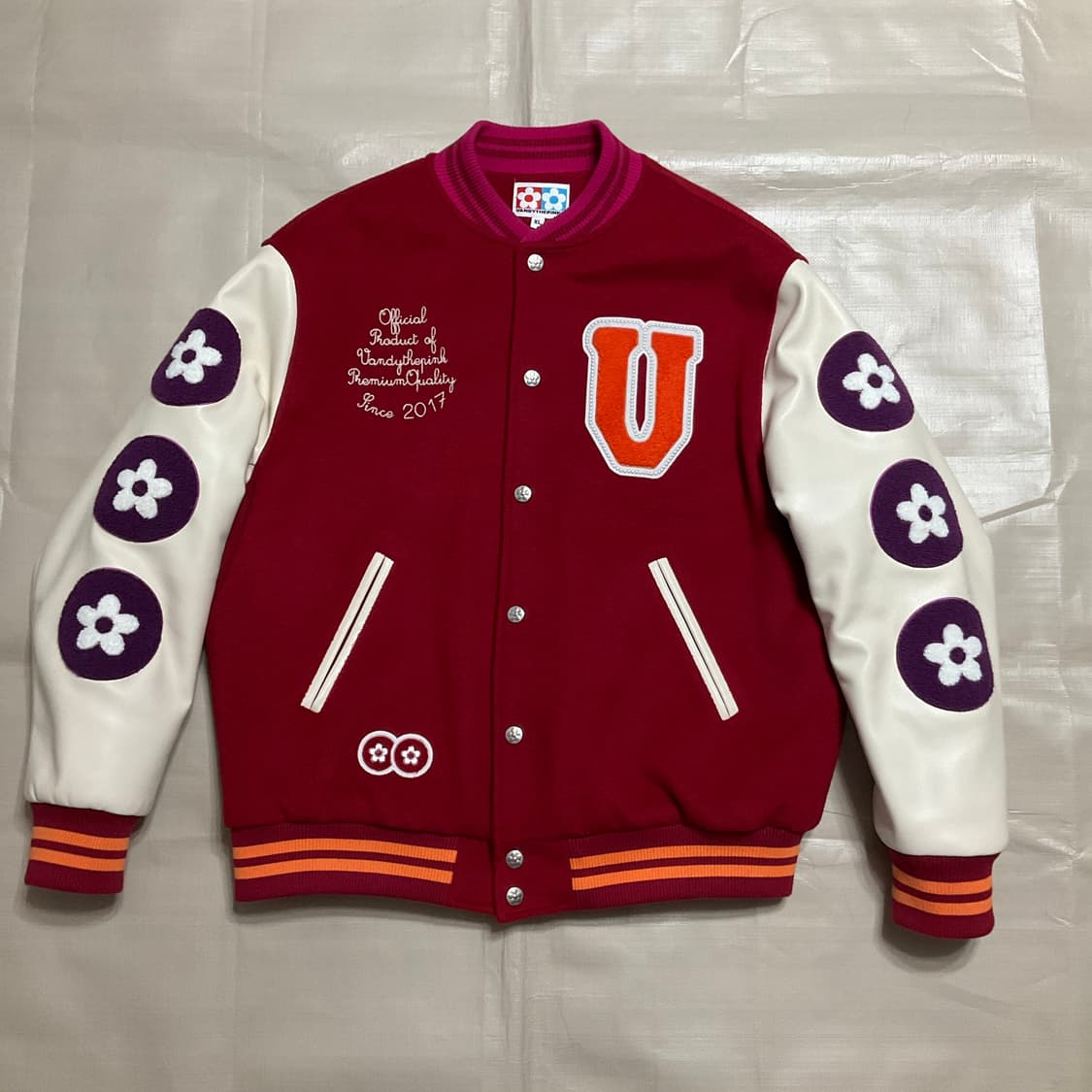 반디 더 핑크 바시티 자켓 XL 상품이미지2