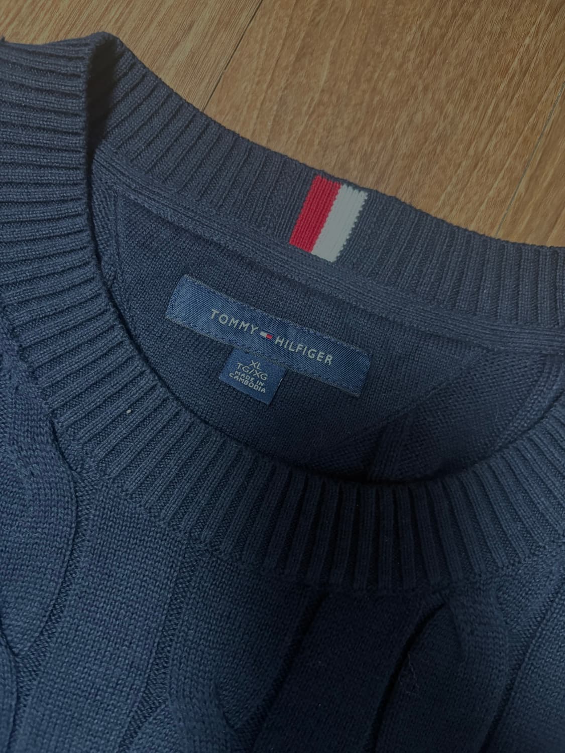 타미힐피거 xl 니트 네이비 상품이미지2