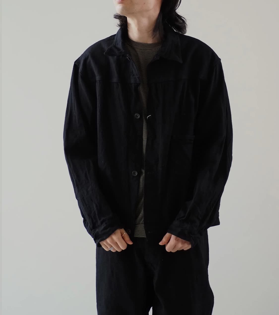 [4] 24AW 코모리 데님 자켓 블랙 새제품 팝니다 상품이미지10