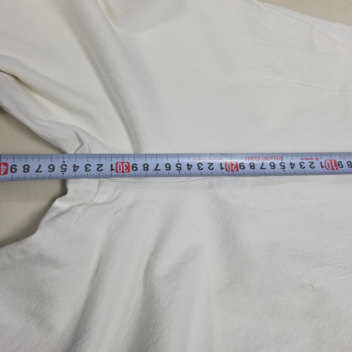 1169 BLOSSOM H COMPANY 화이트 와이드 코튼 팬츠 상품이미지6