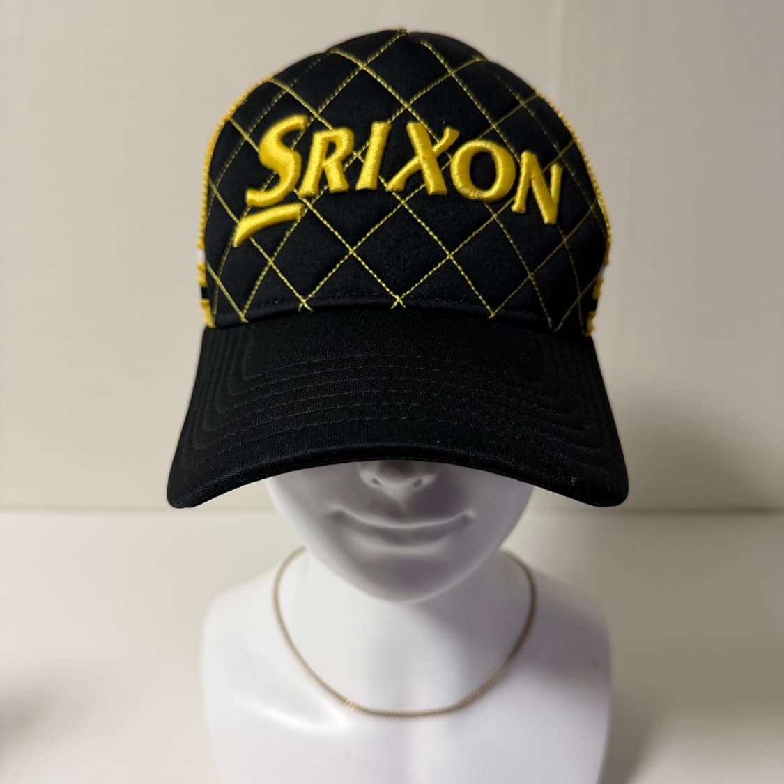 스릭슨 블랙 퀼팅 볼캡 상품이미지1