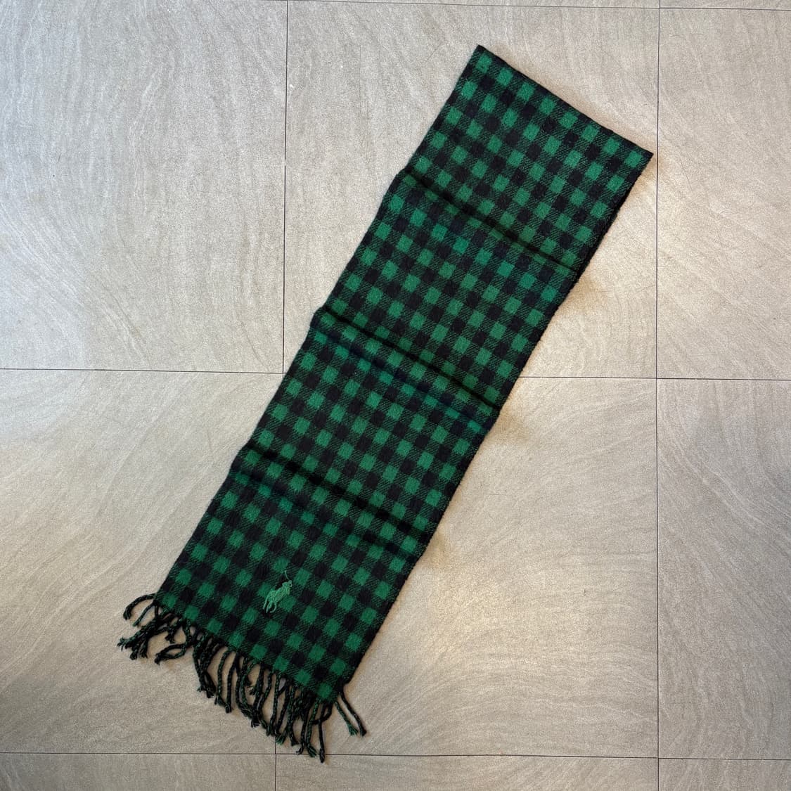 폴로 이태리 생산 정품 양면 램스 울 머플러 목도리 상품이미지2