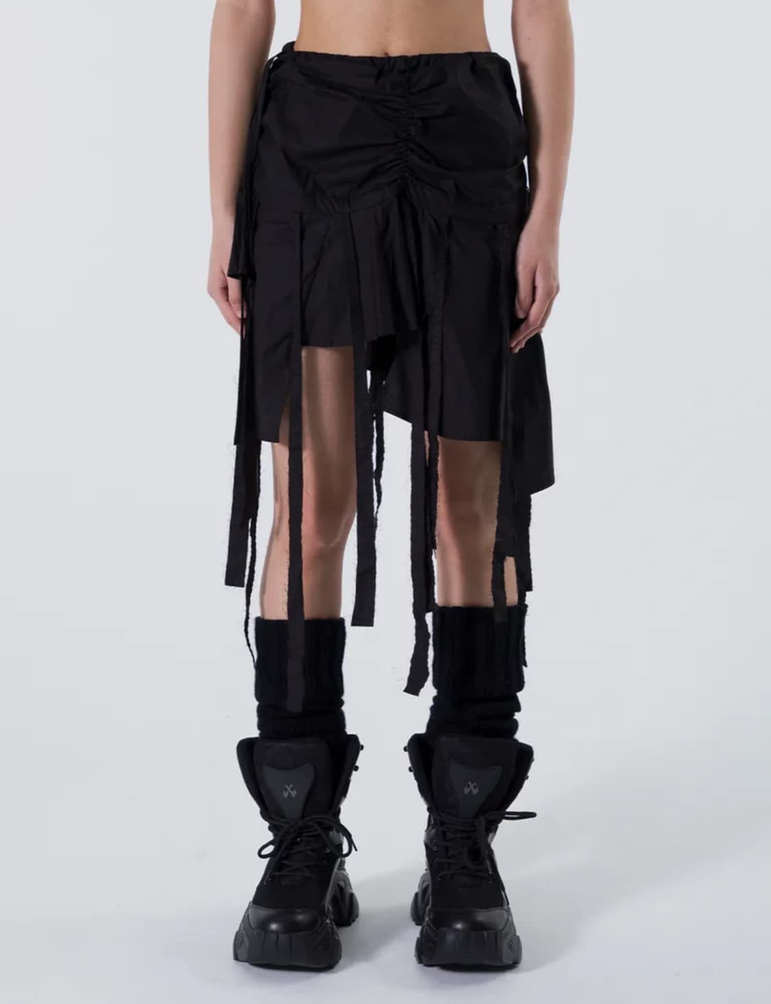 엘이이와이 UNBALANCE TASSEL SKIRT  상품이미지1