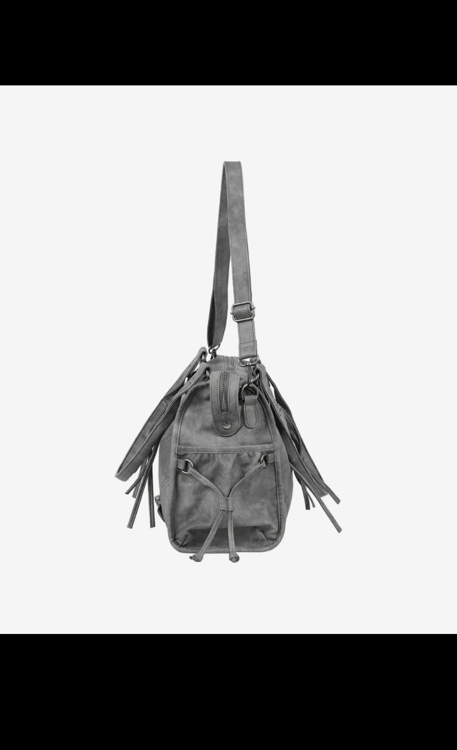 팬시클럽 벨티드 워싱 레더백 가방 상품이미지3