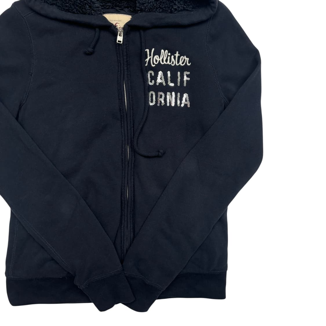 홀리스터 y2k 빈티지 네이비 울프죠 후드집업 M 상품이미지3