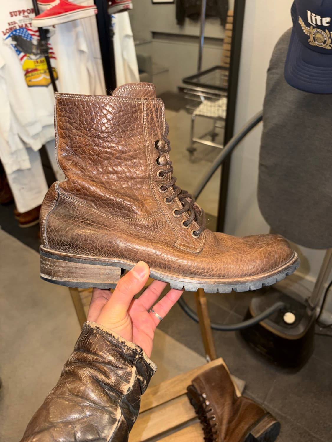 Buffalo leather aging service boots 상품이미지7