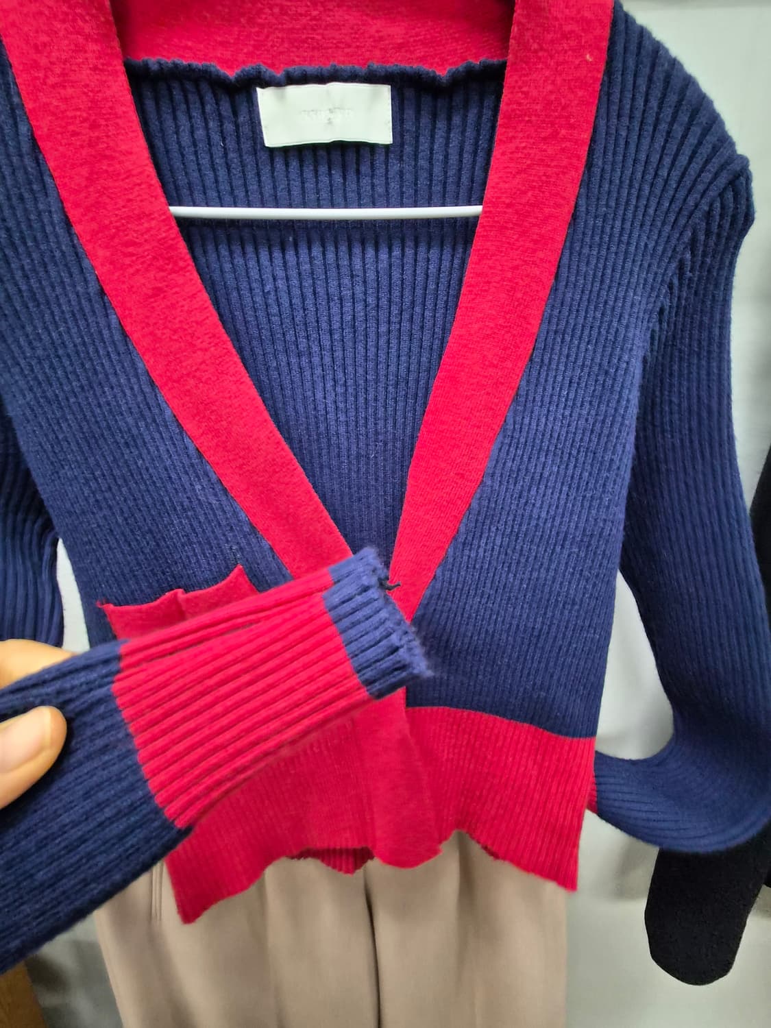 골지 엣지가디건. 오즈세컨스판배기 상품이미지3