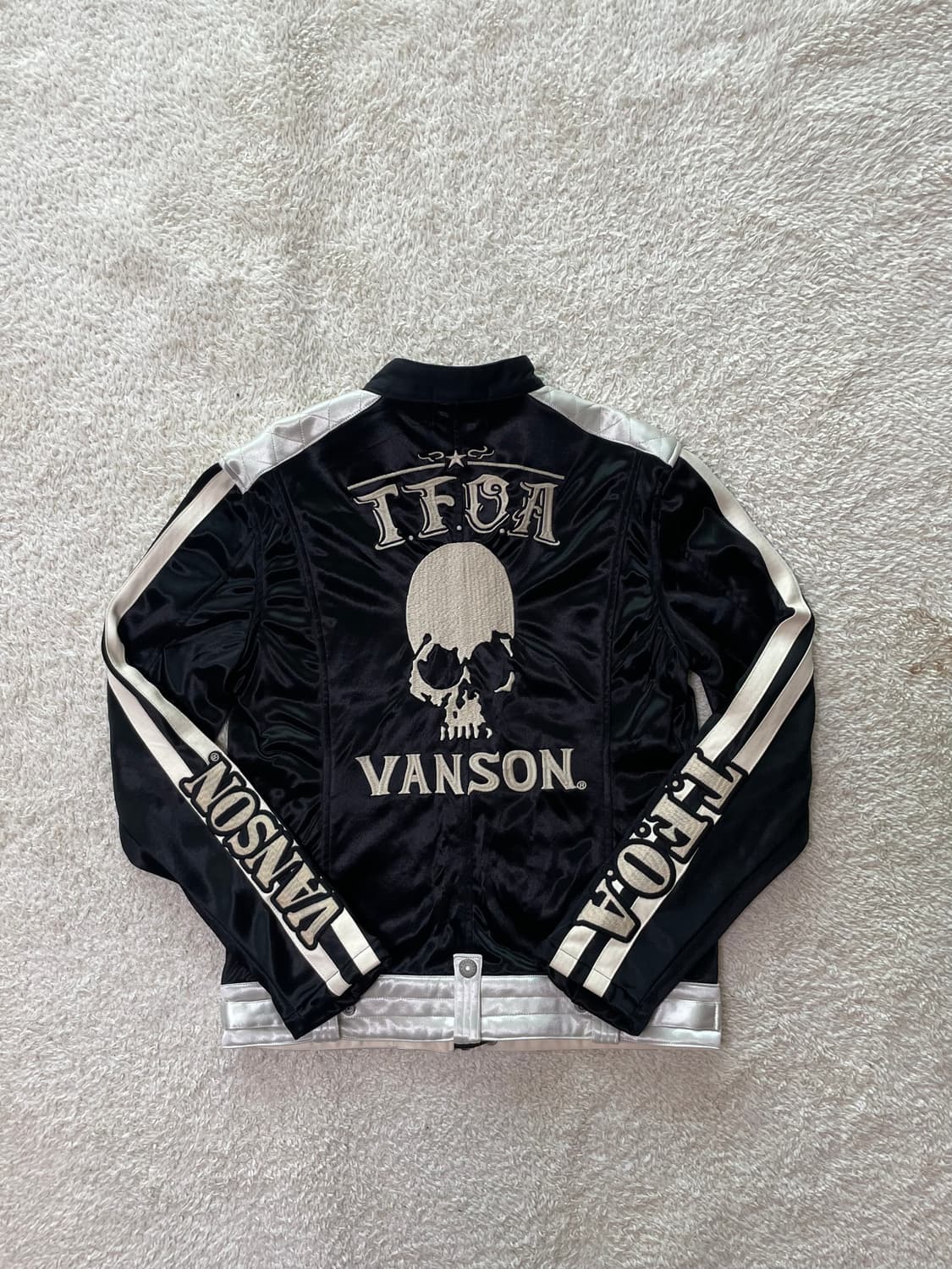 VANSON(밴슨) 레더x크로우즈 라이더 자켓 판매합니다. 상품이미지1