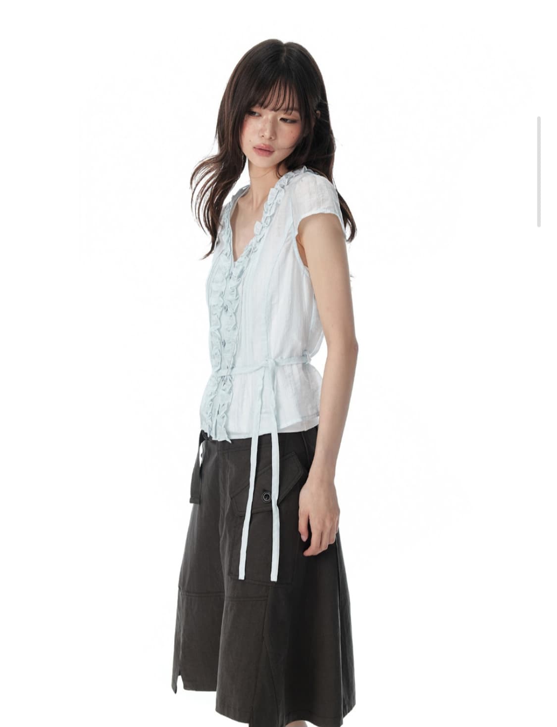 디얼마이키코 JIKOO Sparkling Water Lace Ruffle 상품이미지4