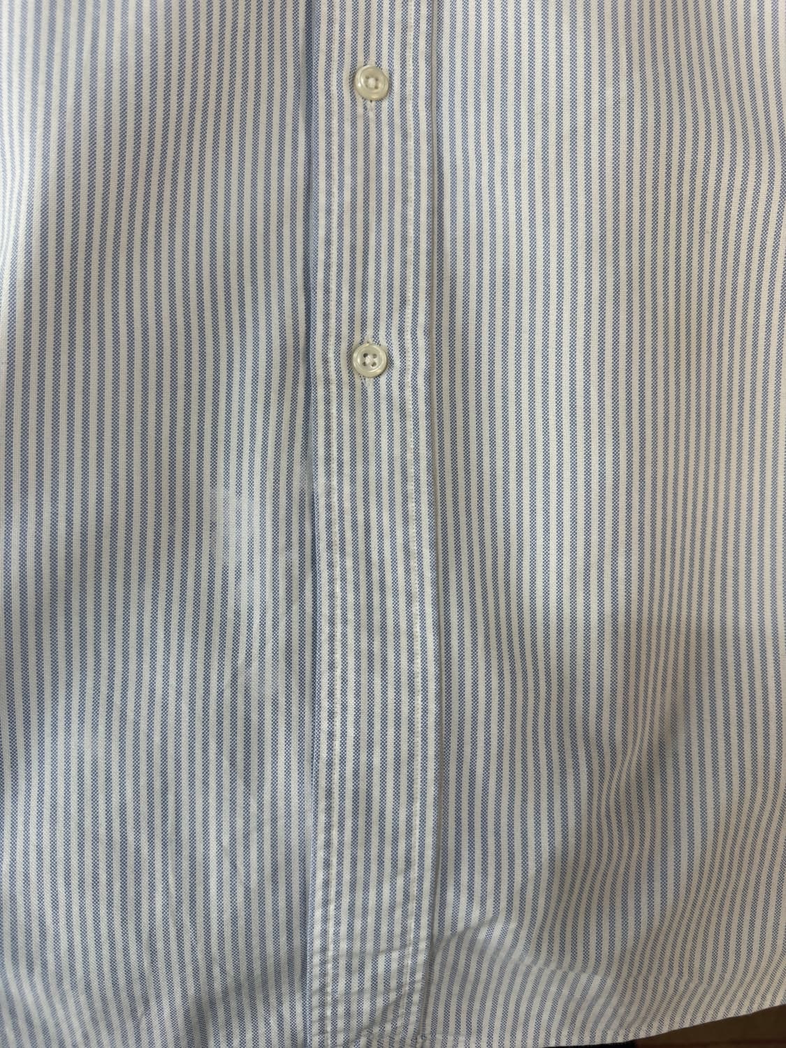 90s 폴로 랄프로렌 빈티지 하늘색 스트라이프 셔츠 빅사이즈 상품이미지6