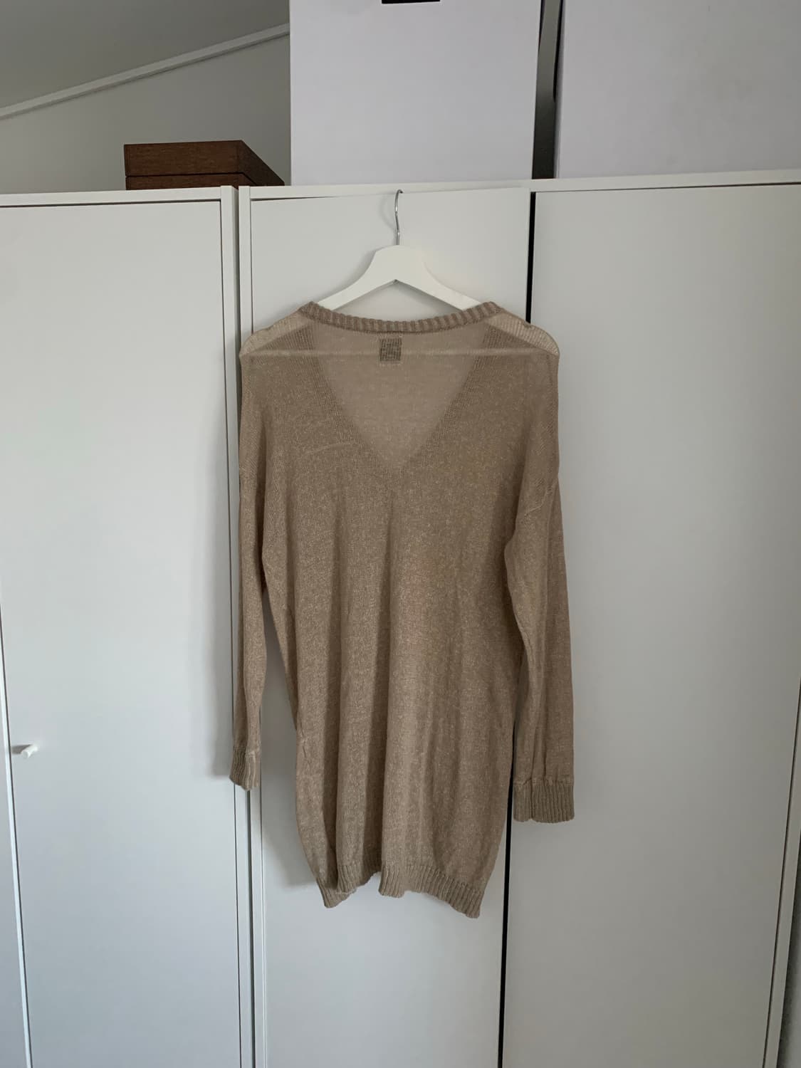 베이지 롱가디건 상품이미지6