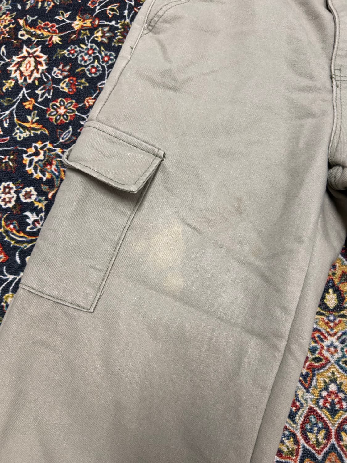 워셔블 카고 데님 팬츠 남여공용 상품이미지2