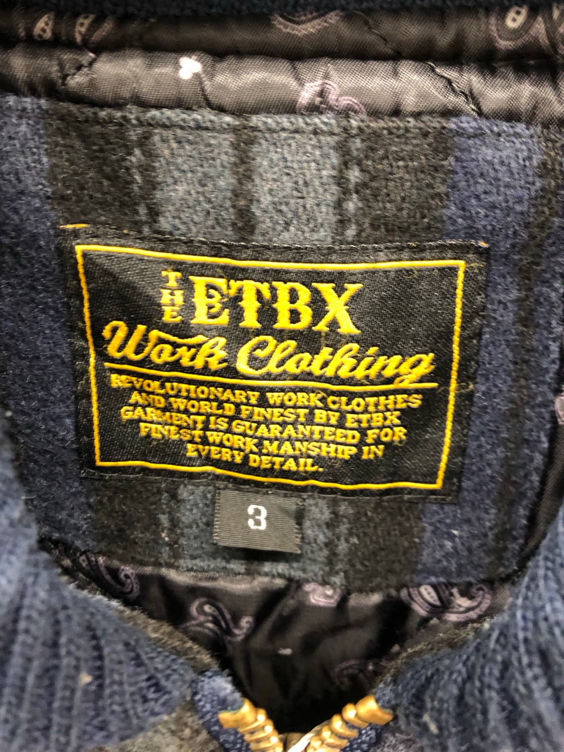 the ETBX 워크자켓 블랙와치 상품이미지3