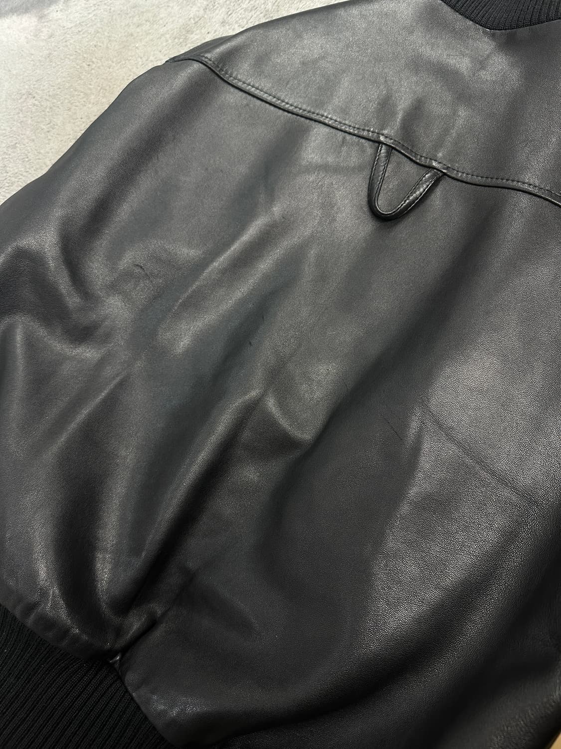 2000‘ Dolce&Gabbana 레더 봄버 자켓 L 상품이미지9