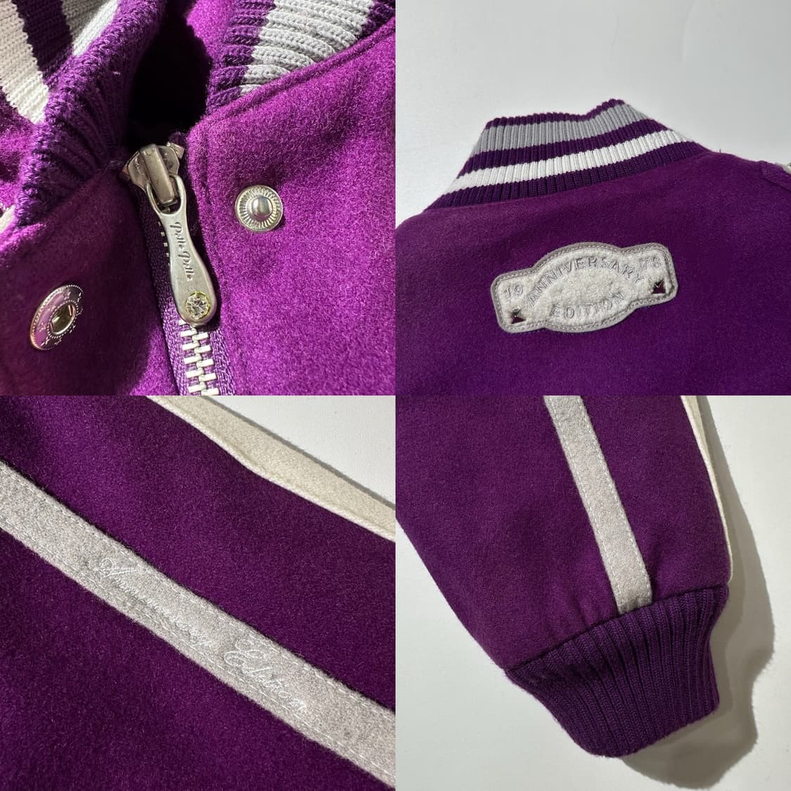 펠레펠레 스터드 울 바시티 자켓 상품이미지6