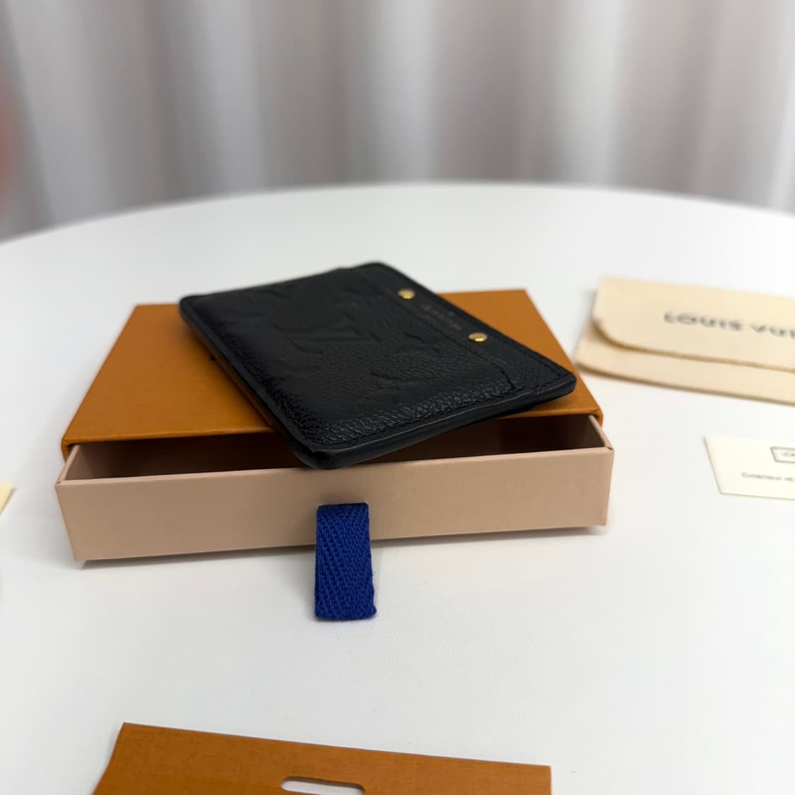 [정품] 루이비통 앙프렝뜨 카드지갑 블랙 상품이미지5