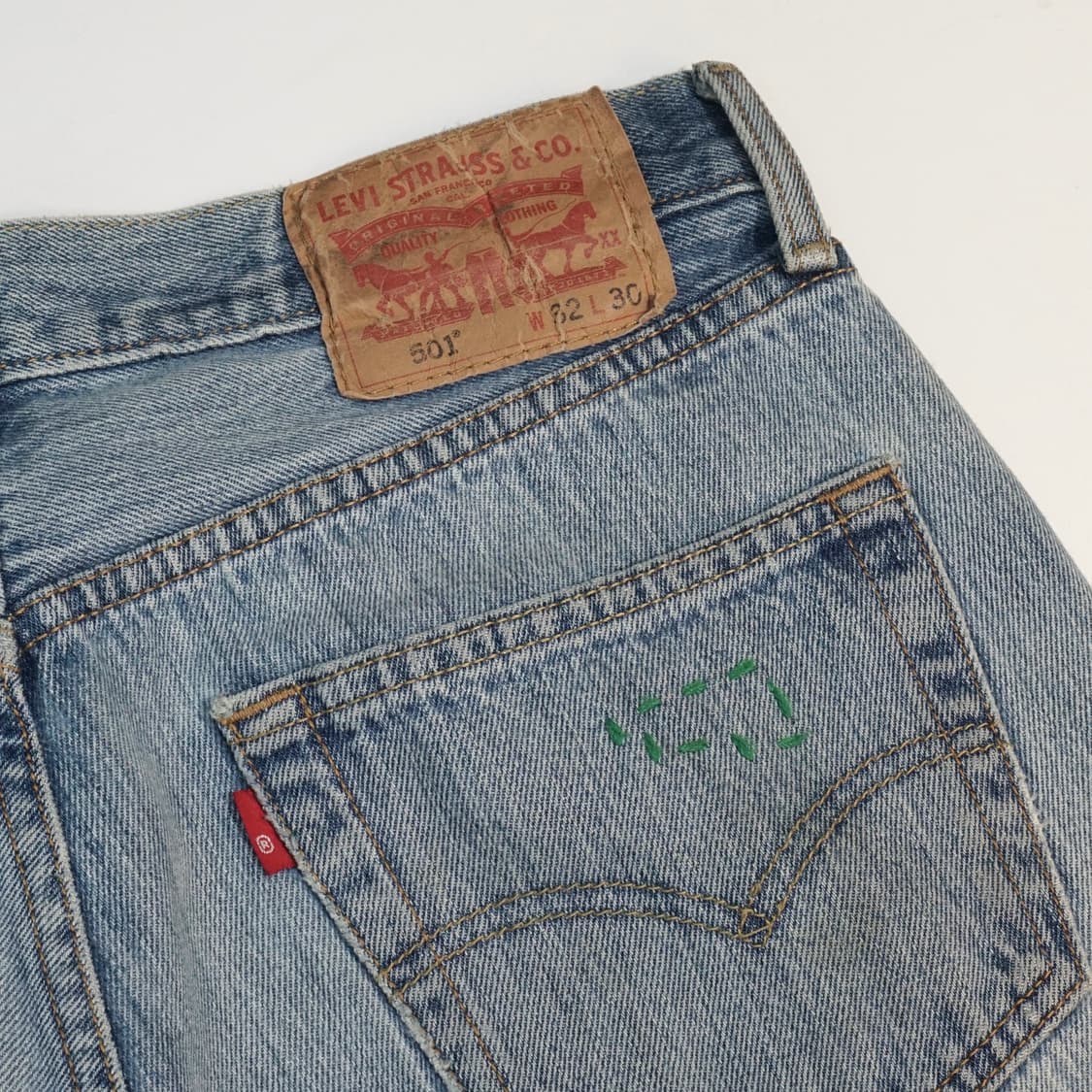 아뜰리에 리페어스 X 리바이스 501 패치워크 팬츠 상품이미지7