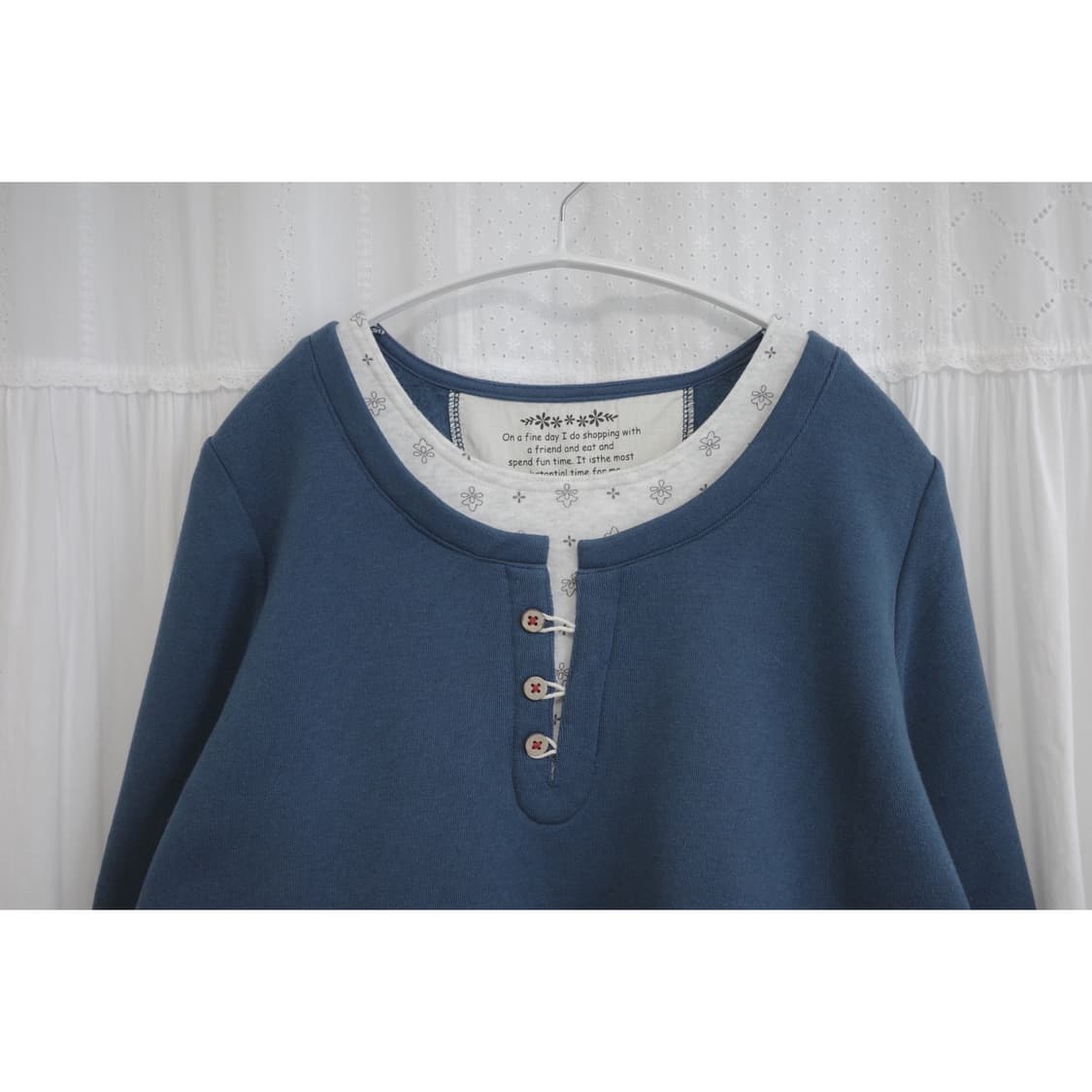 Blue Ethnic Layered Top 상품이미지2