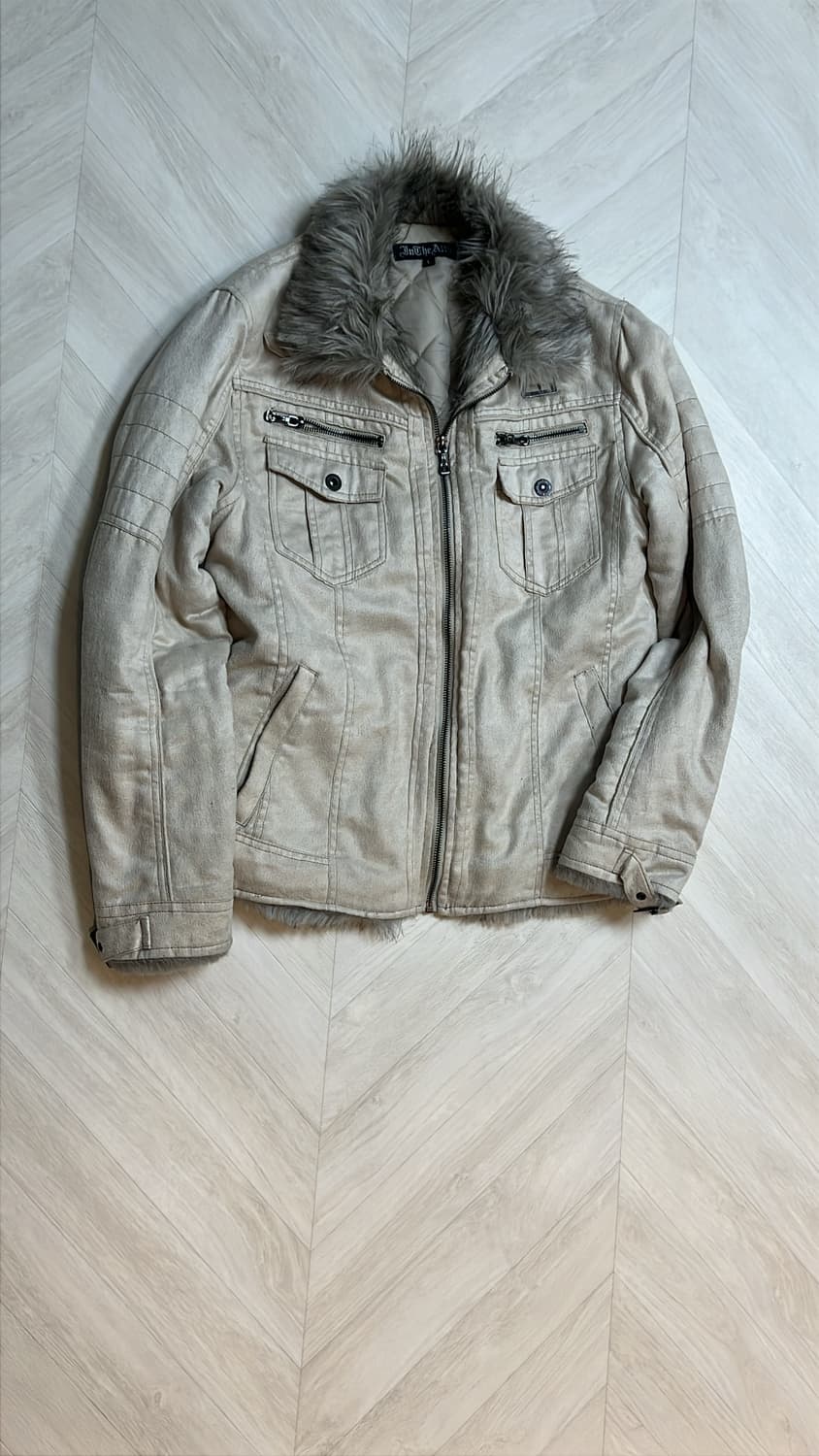 in the attic vkei fur ivory jacket 상품이미지2