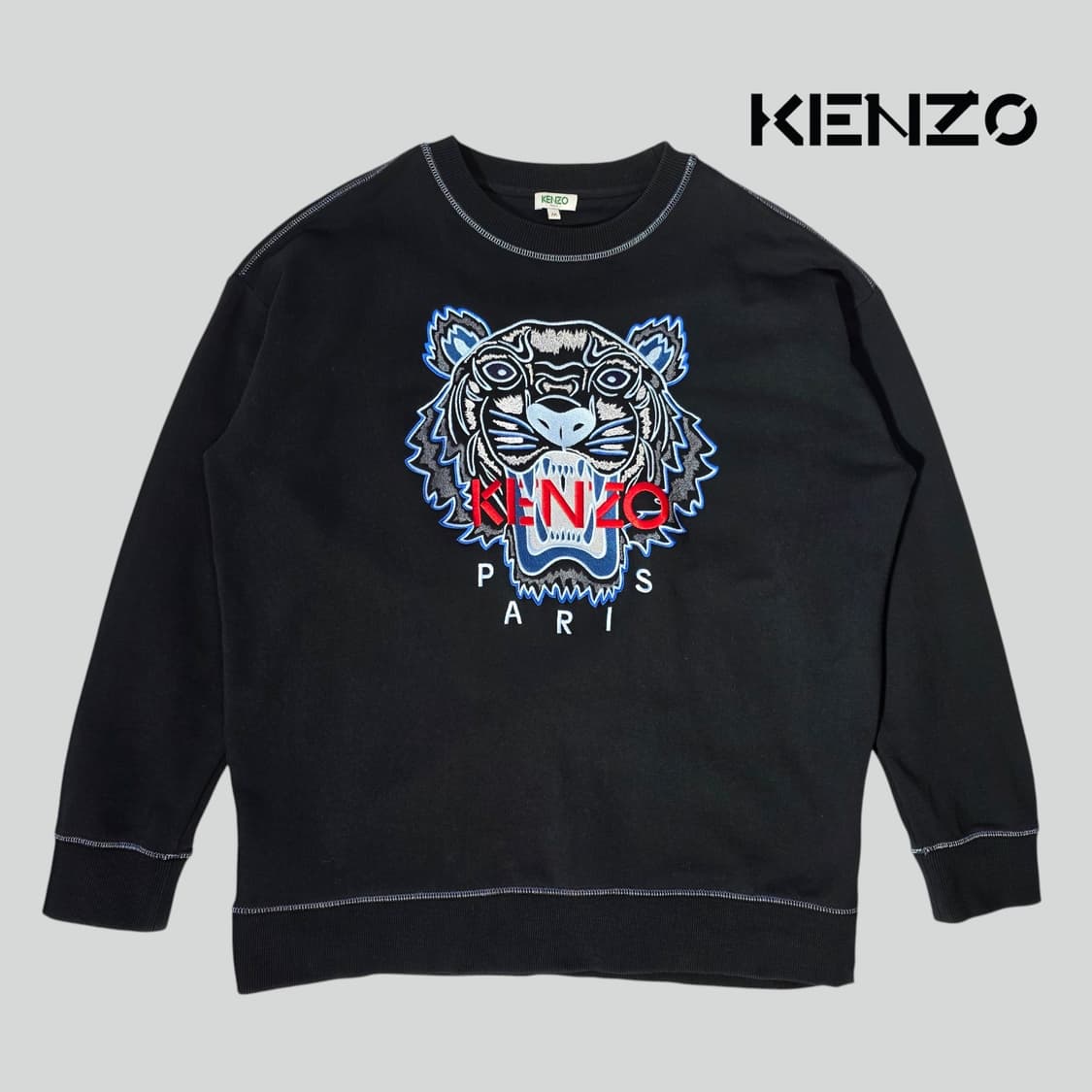 [M]겐조 KENZO 타이거 자수 맨투맨 상품이미지1