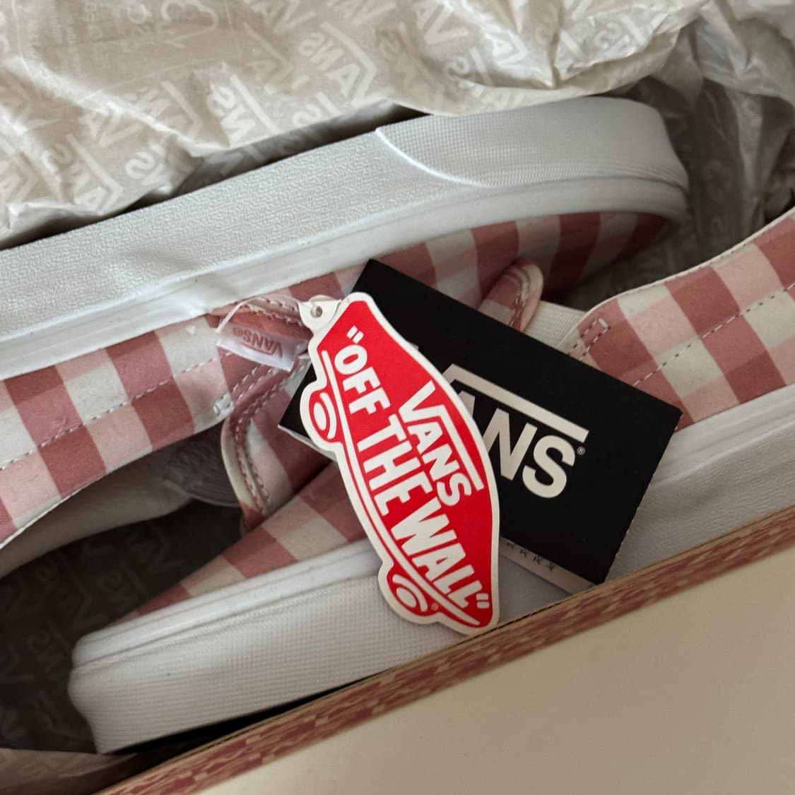 (새상품)반스 슬립온 체커보드 핑크 상품이미지5