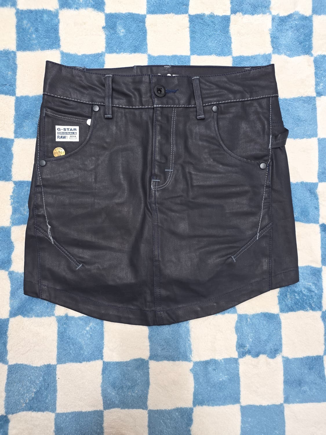 G-STAR RAW 코티드 데님 미니스커트 상품이미지1
