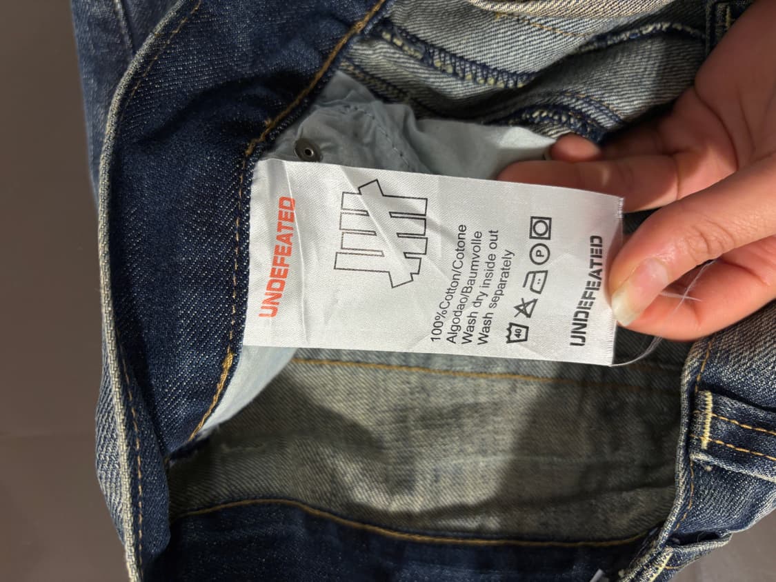 언디핏 새상품 데님팬츠 상품이미지6