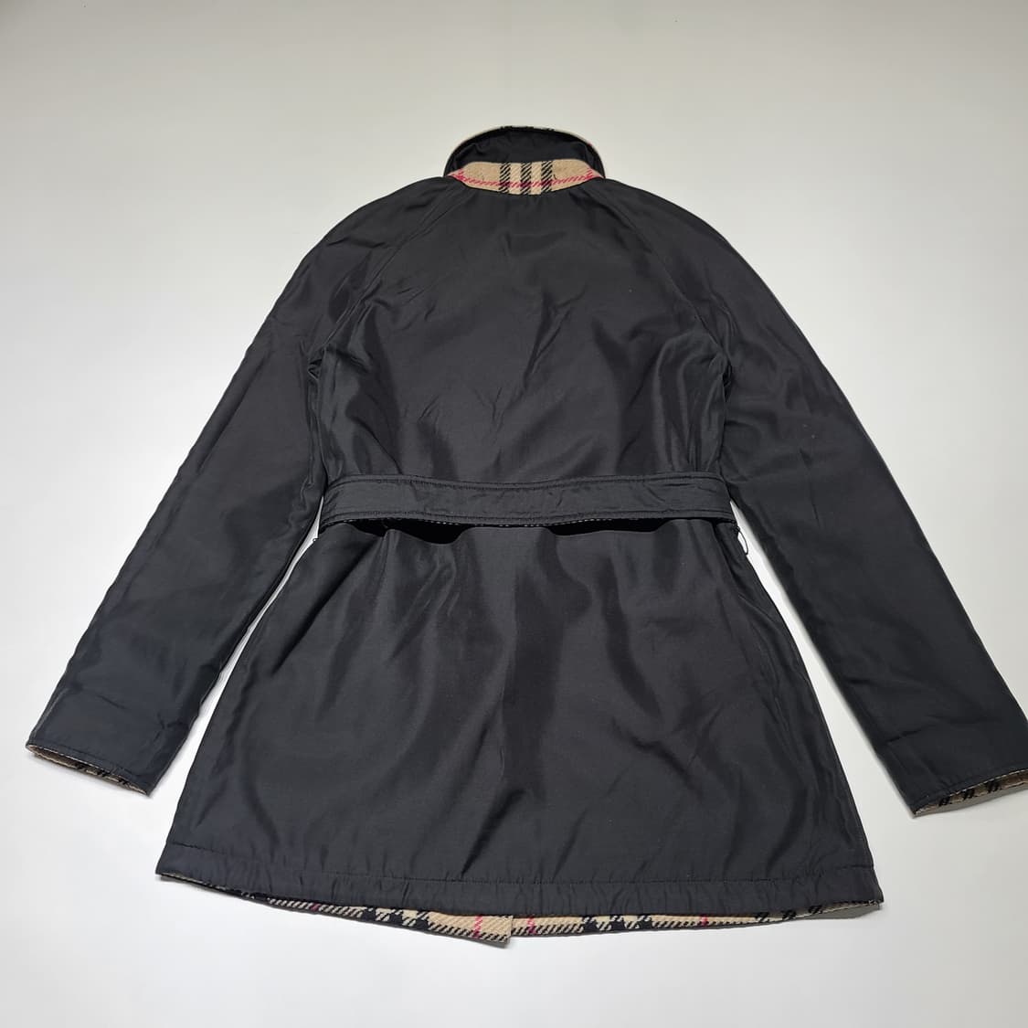 버버리 노바체크 리버시블 벨티드 자켓[S~M] 상품이미지10