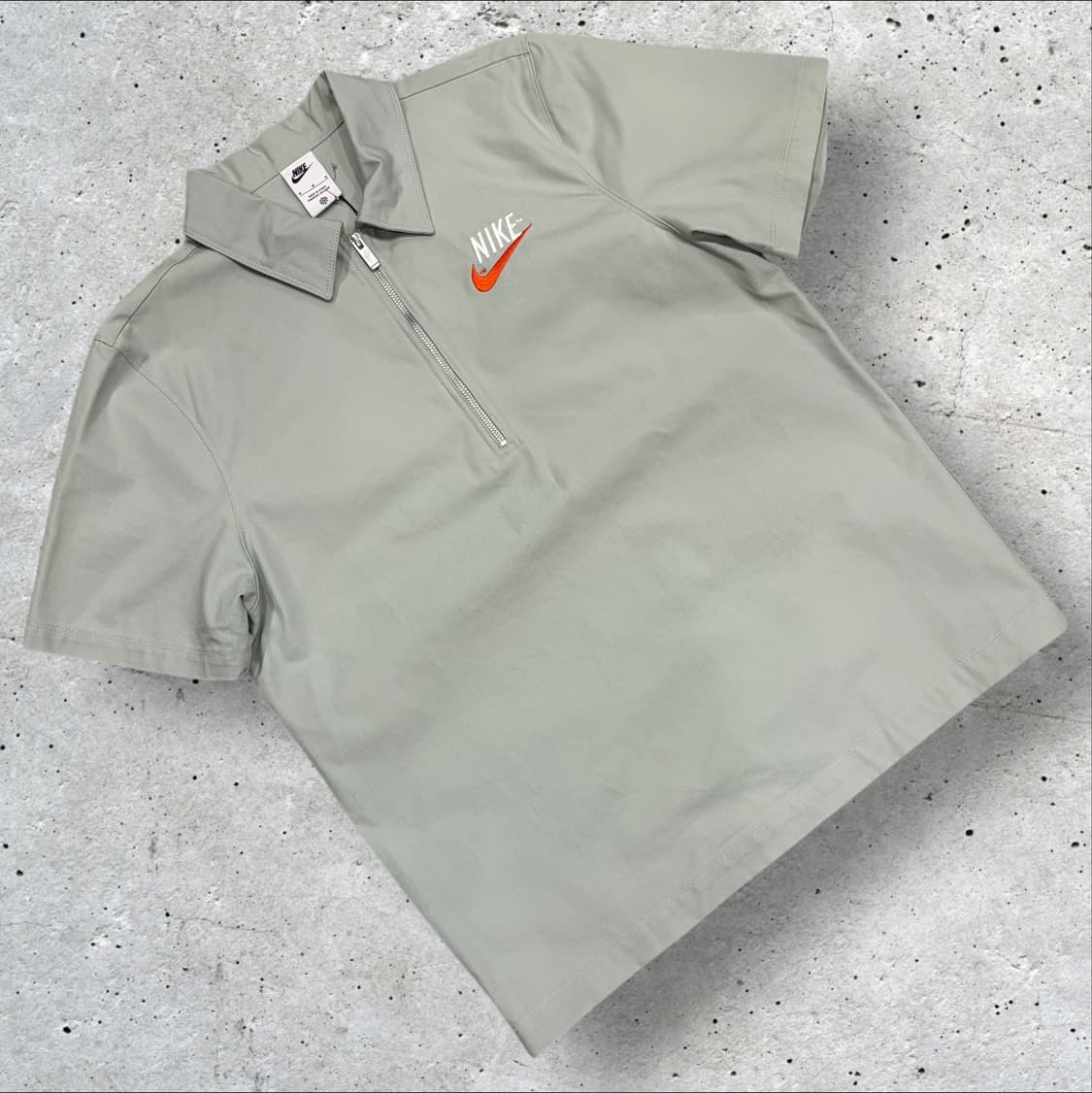 [M] 나이키 반집업 카라티 라이트올리브 오렌지 스우시 C450 상품이미지1