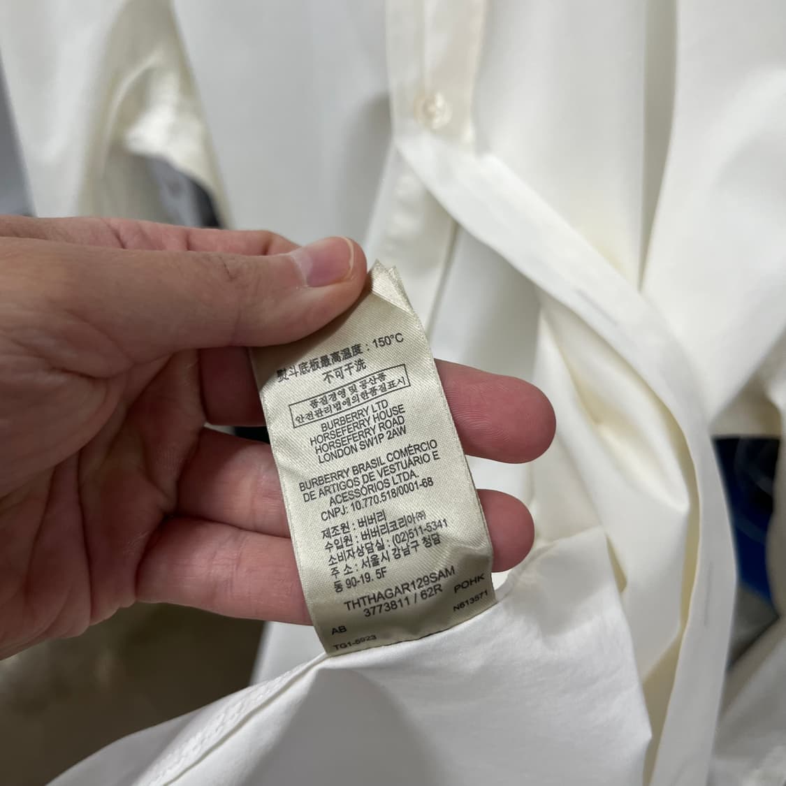 버버리브릿 솔리드 셔츠 M 상품이미지6