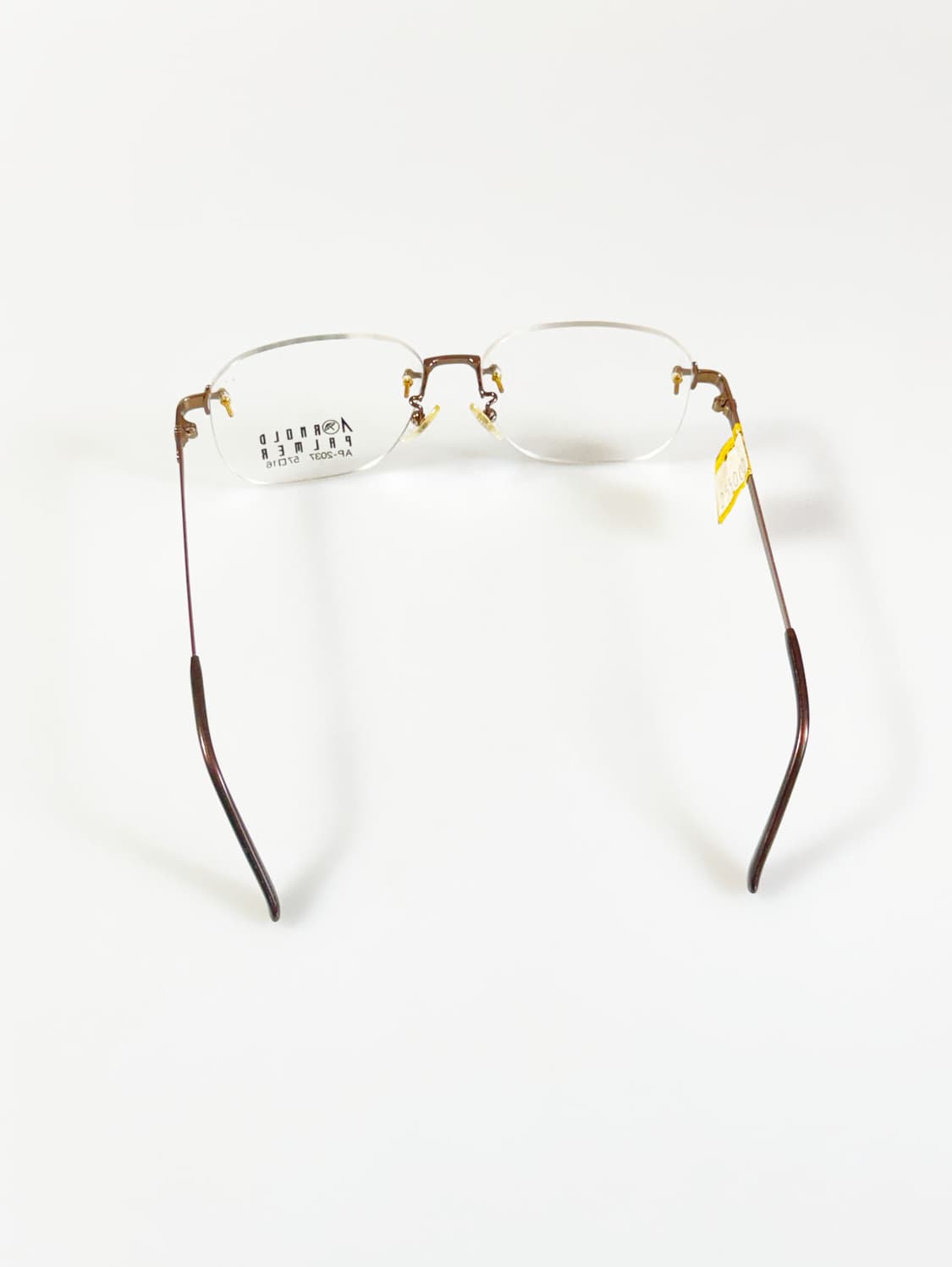 ARNOLD PALMER 무테 스퀘어 티타늄 빈티지 안경 상품이미지5