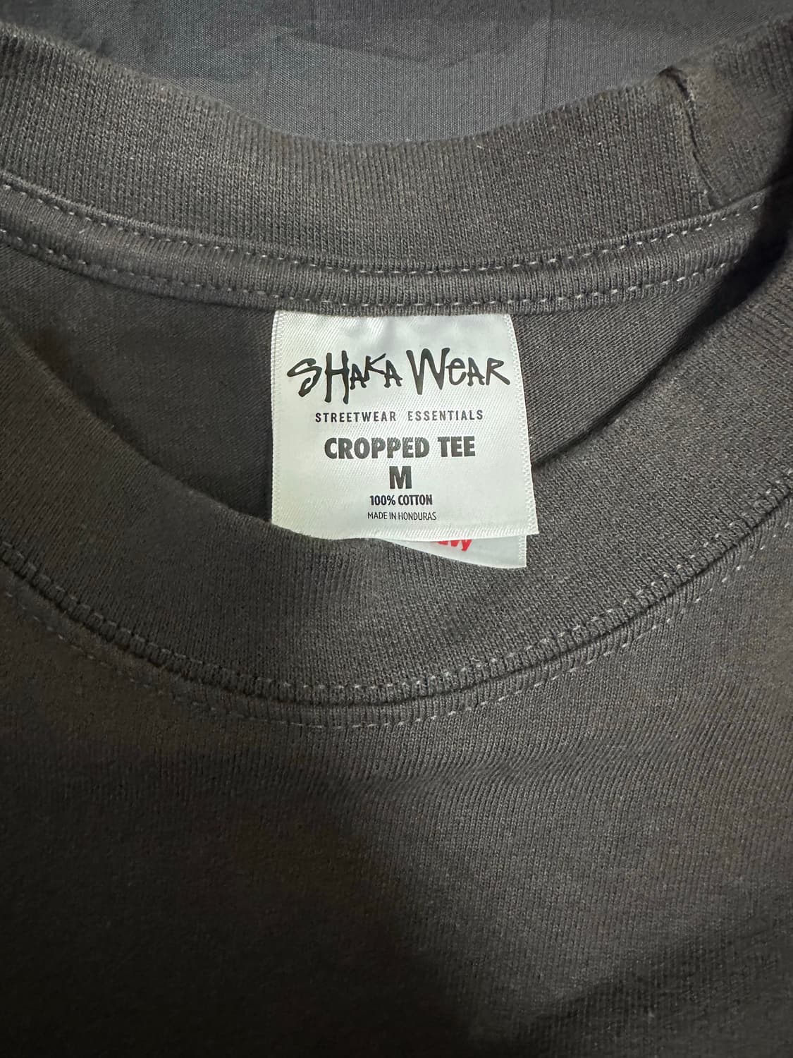 샤카웨어 크롭티 오프 블랙 M 상품이미지2