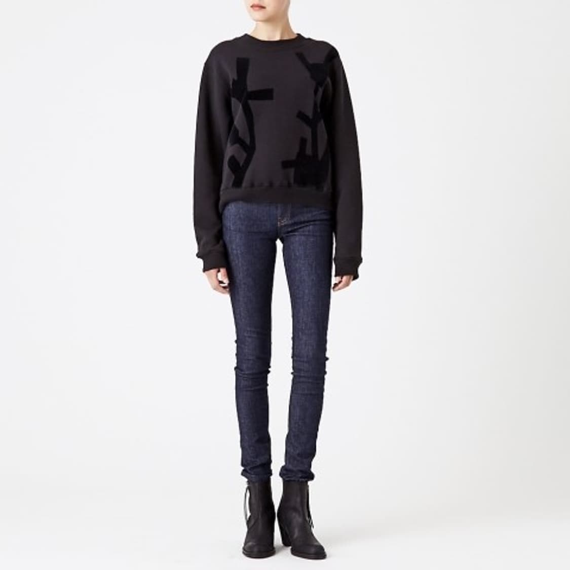 아크네스튜디오 버드플라워 벨벳 맨투맨 PN5172 상품이미지2