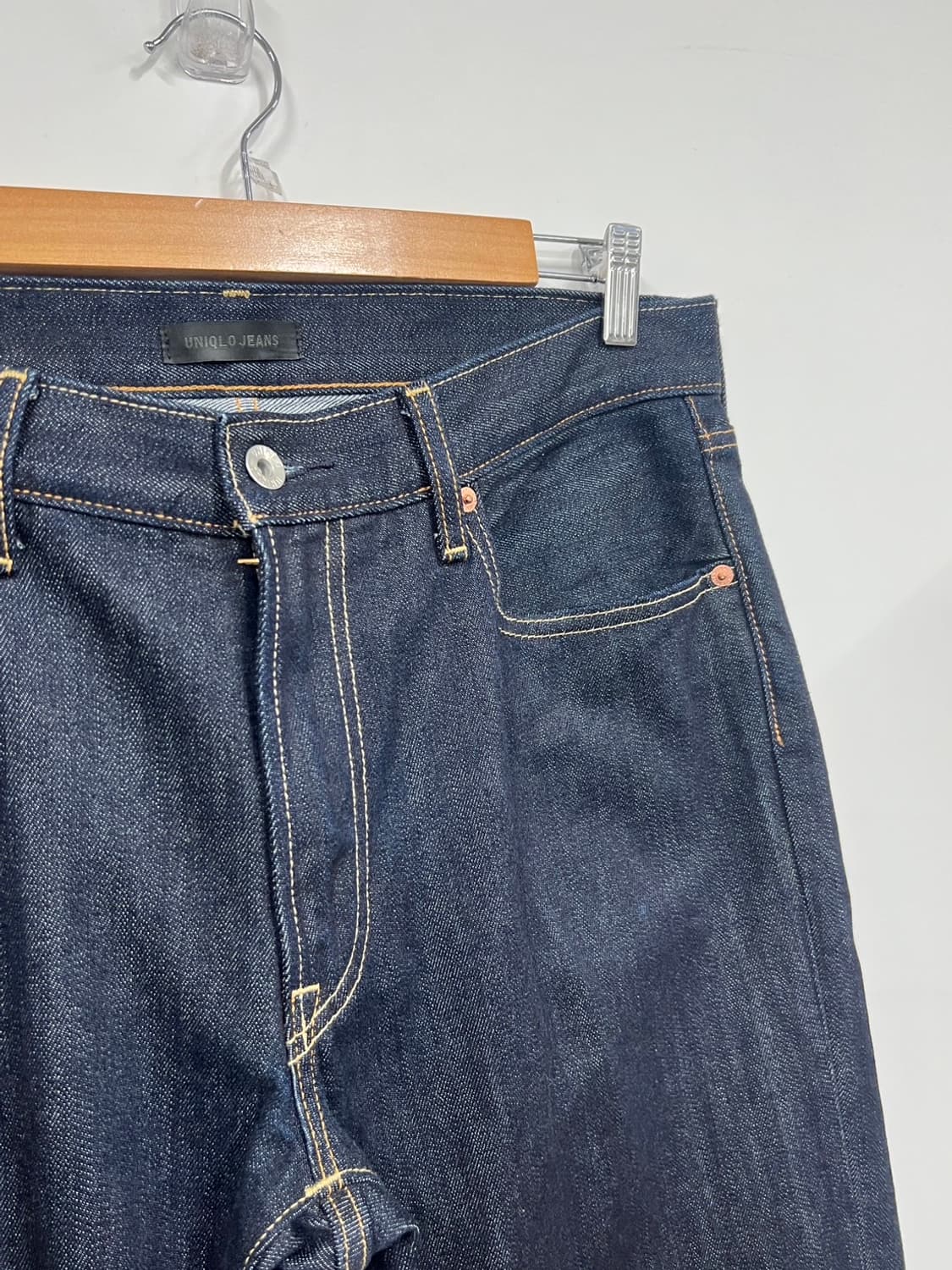 유니클로 인디고 생지 데님 팬츠 상품이미지2