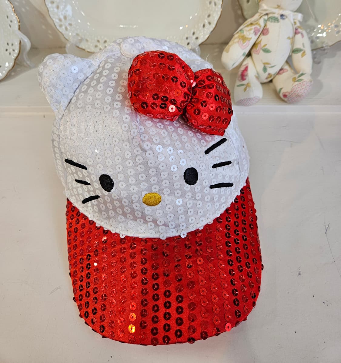 Sanrio(산리오) 헬로키티 스팽글 귀달이 캡모자 상품이미지6