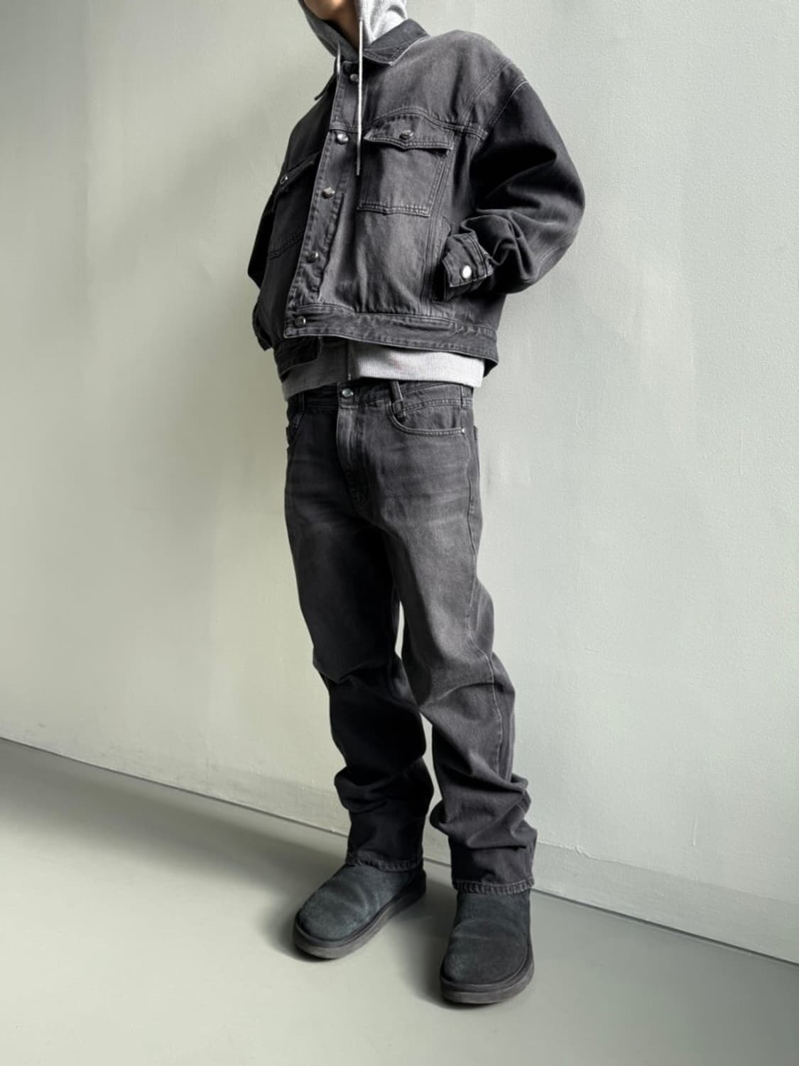 [48] 우영미 블랙 스트레이트 데님 팬츠 W251PT29983B  상품이미지1