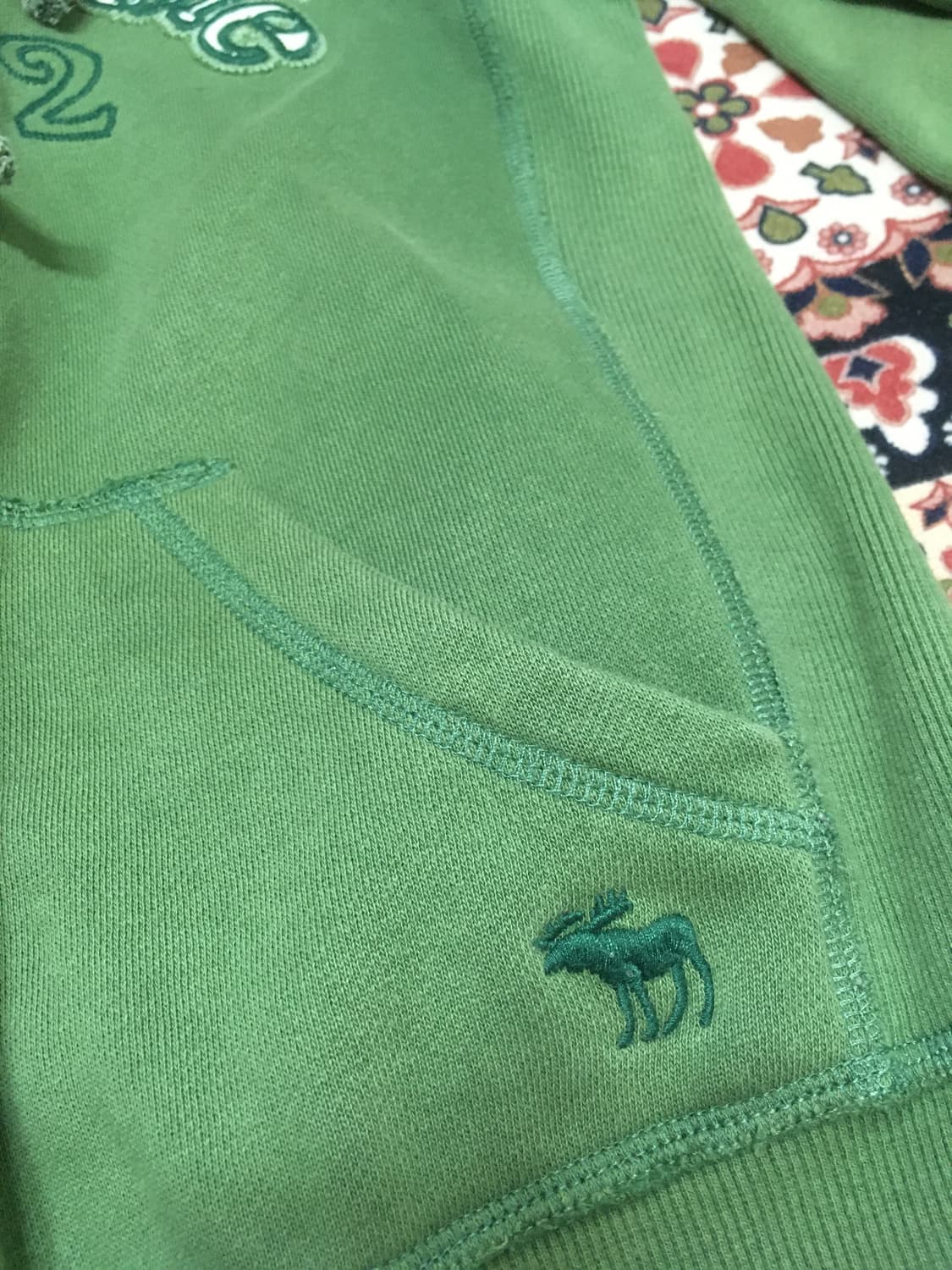 A&F abercrombie green hood zipup 아베크롬비 상품이미지4