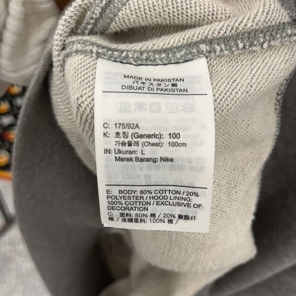 나이키 올드스쿨 클럽 프렌치 테리 풀오버 후드티 L C07654 상품이미지6