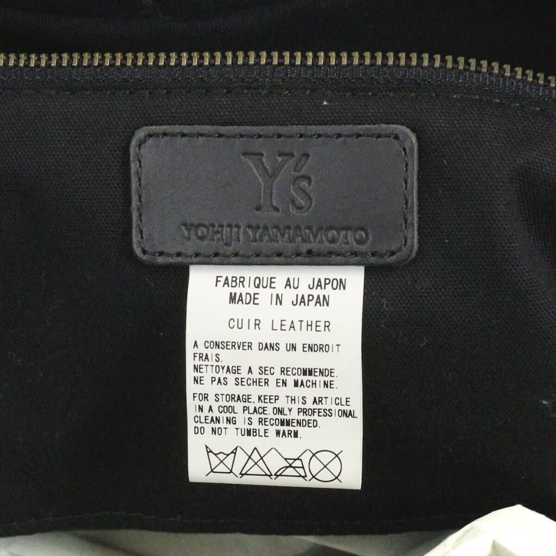 요지 야마모토 와이즈 소가죽 보스톤백 상품이미지8