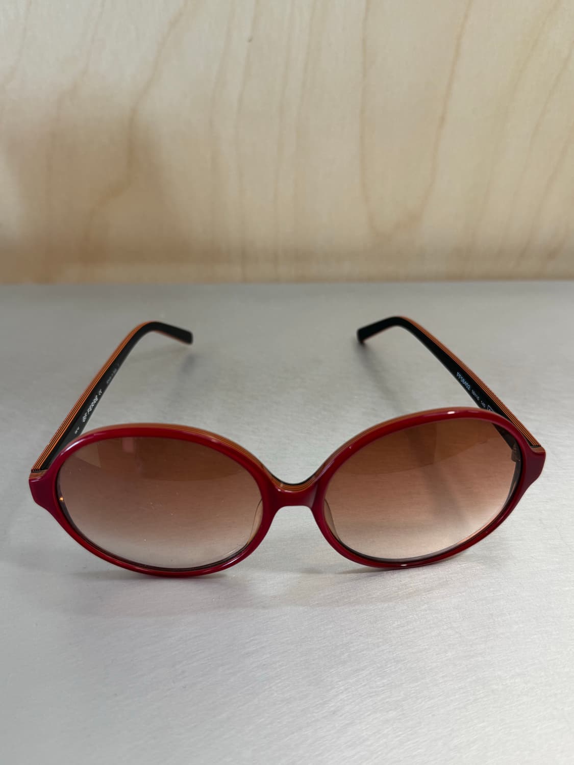 GF FERRE 레드 라운드 선글라스 상품이미지2